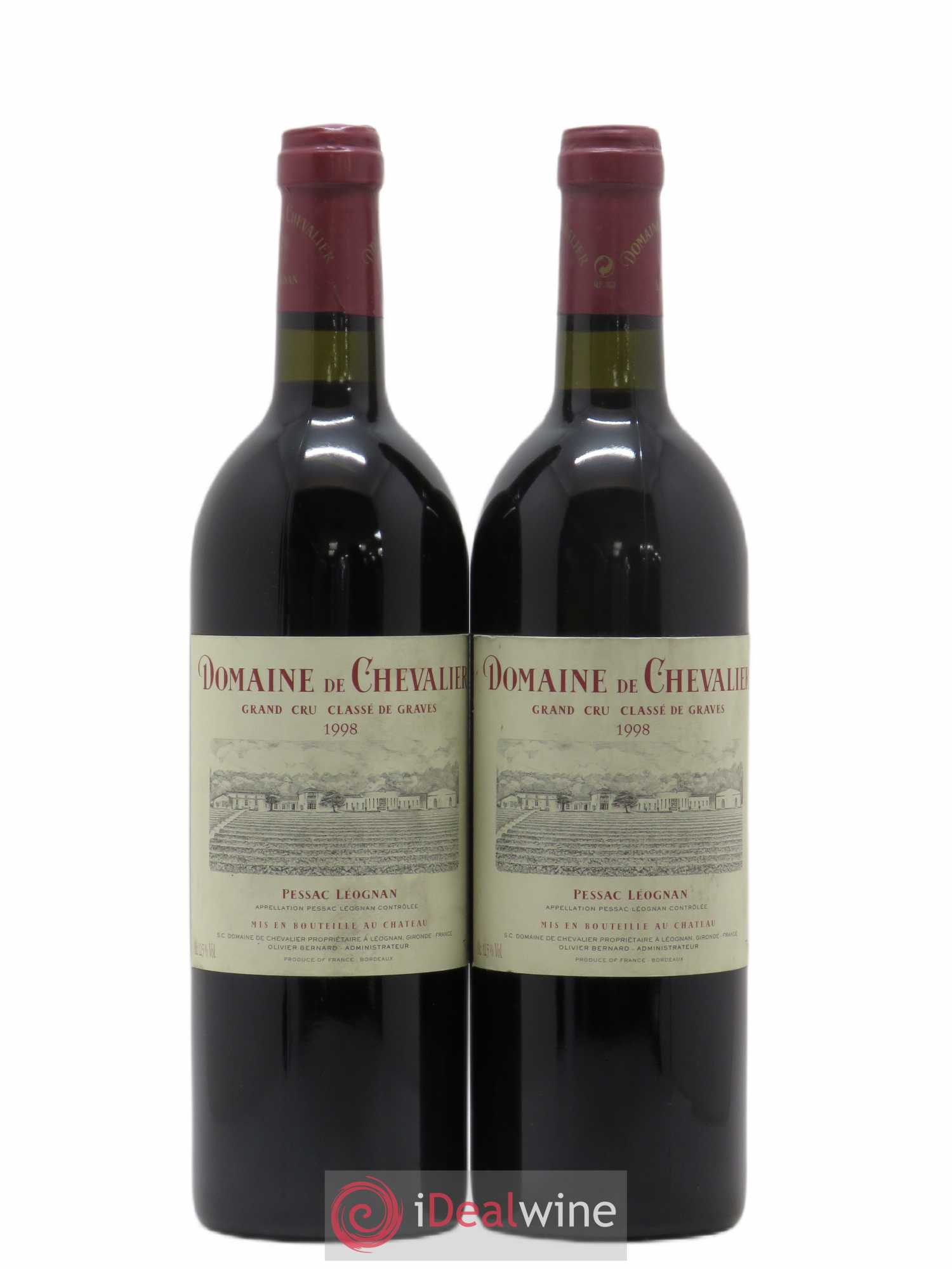 Domaine de Chevalier Cru Classé de Graves 1998 - Lot de 2 bouteilles - 0