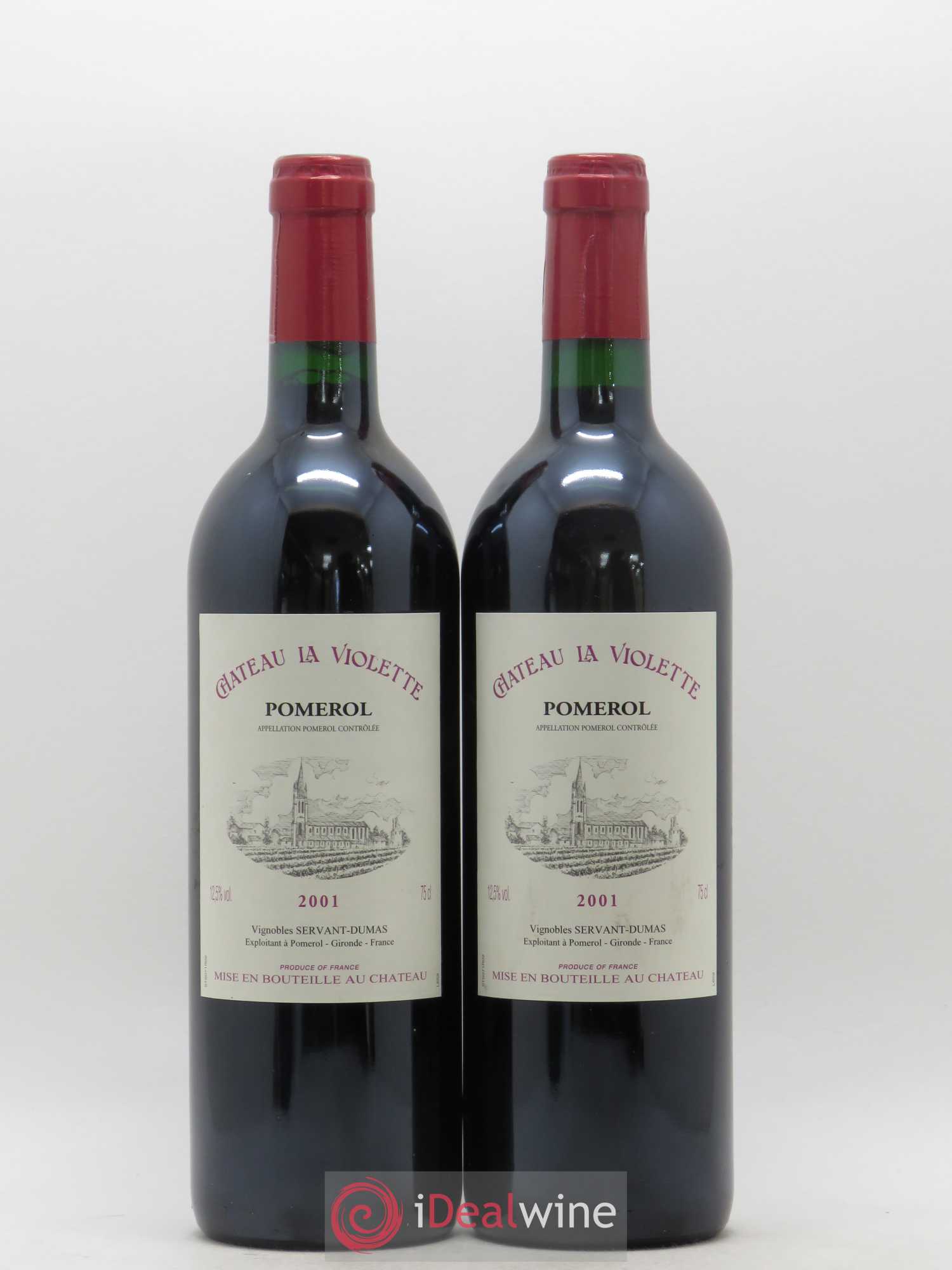 Château la Violette 2001 - Lot de 2 bouteilles - 0