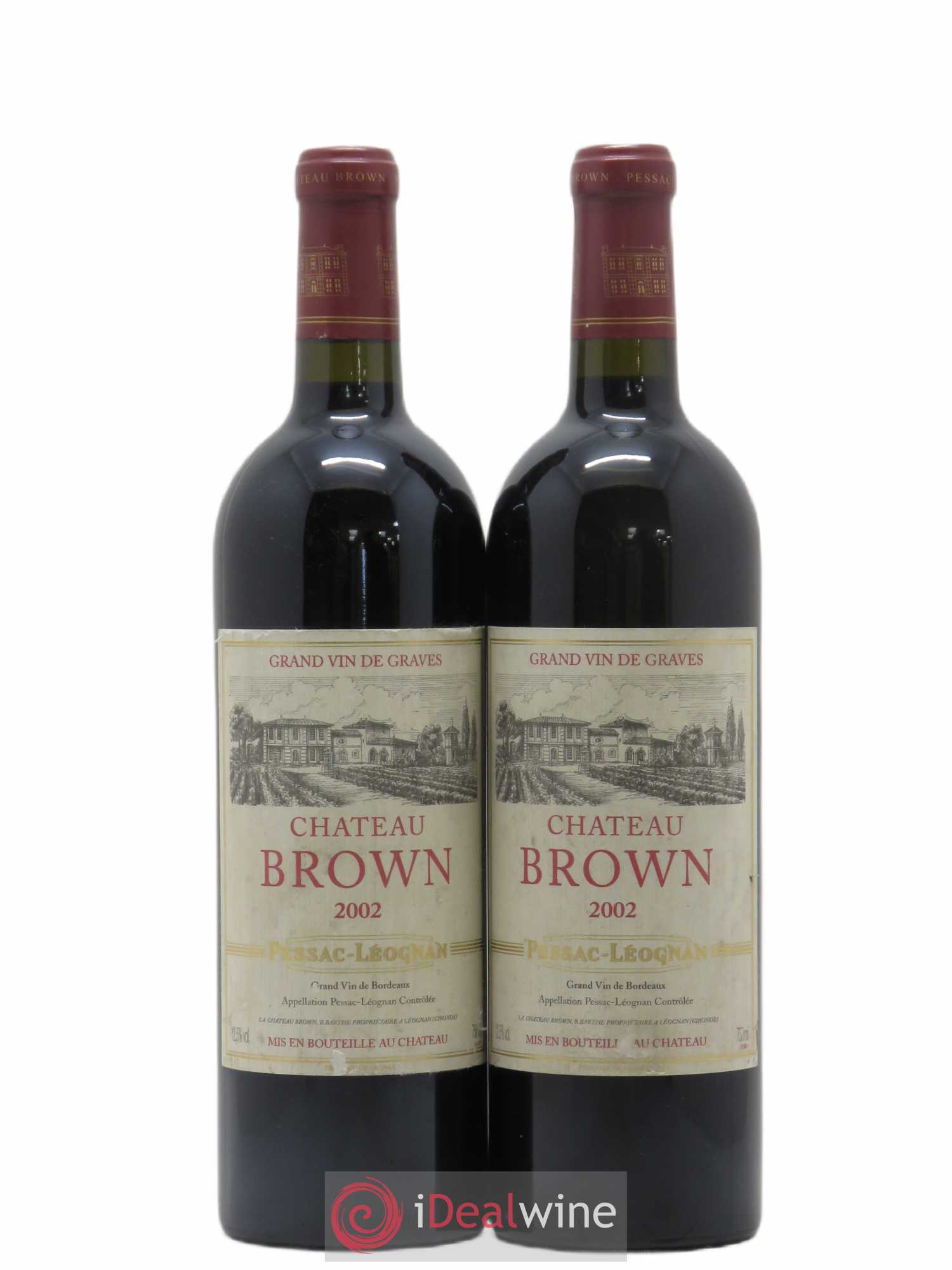 Château Brown 2002 - Lot de 2 bouteilles - 0