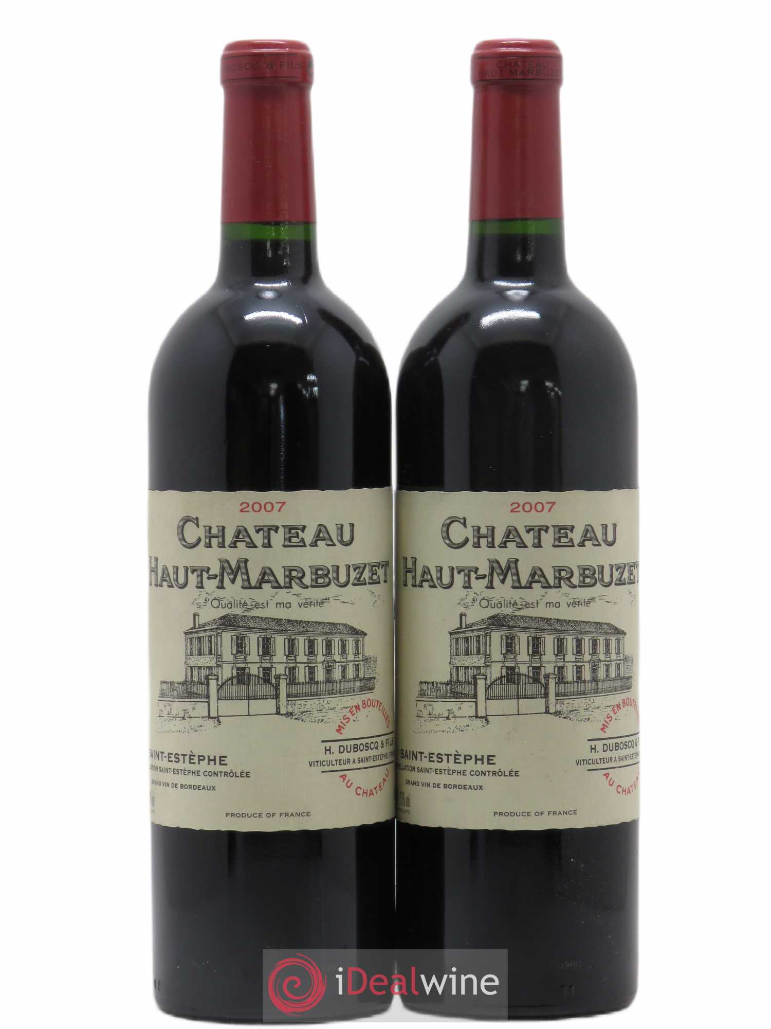 Château Haut Marbuzet 2007 - Lot de 2 bouteilles - 0
