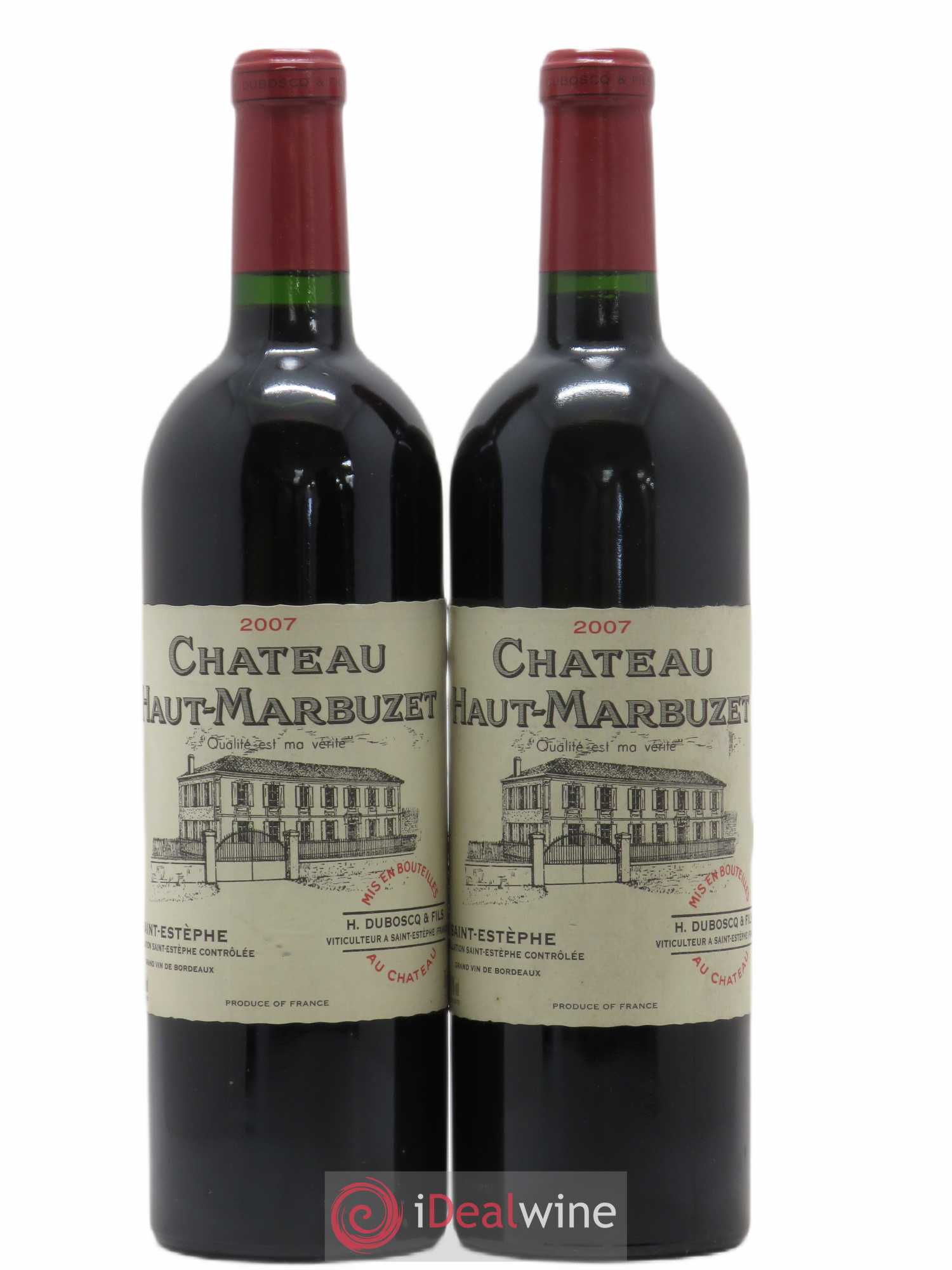 Château Haut Marbuzet 2007 - Lot de 2 bouteilles - 0
