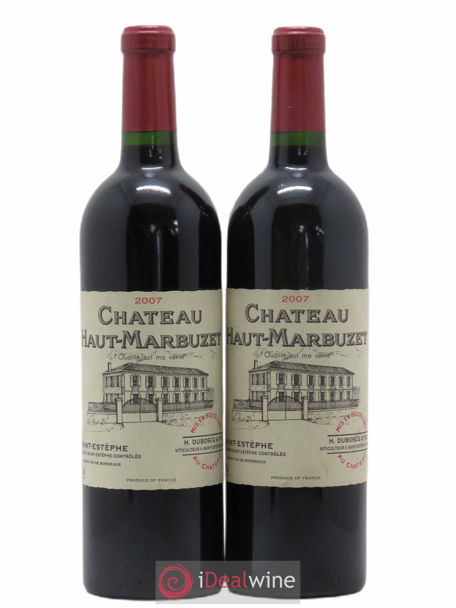Château Haut Marbuzet 2007 - Lot de 2 bouteilles - 0