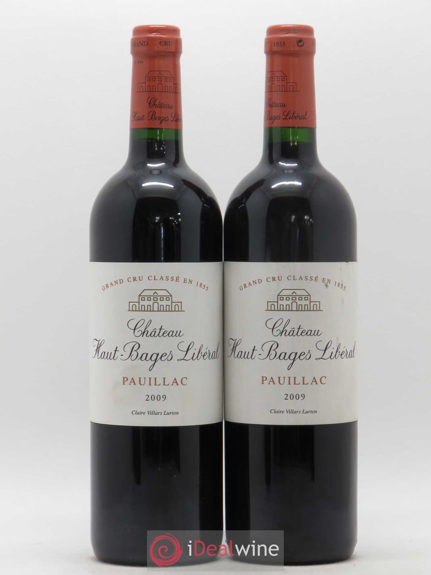 Château Haut Bages Libéral 5ème Grand Cru Classé 2009 - Lot de 2 bouteilles - 0