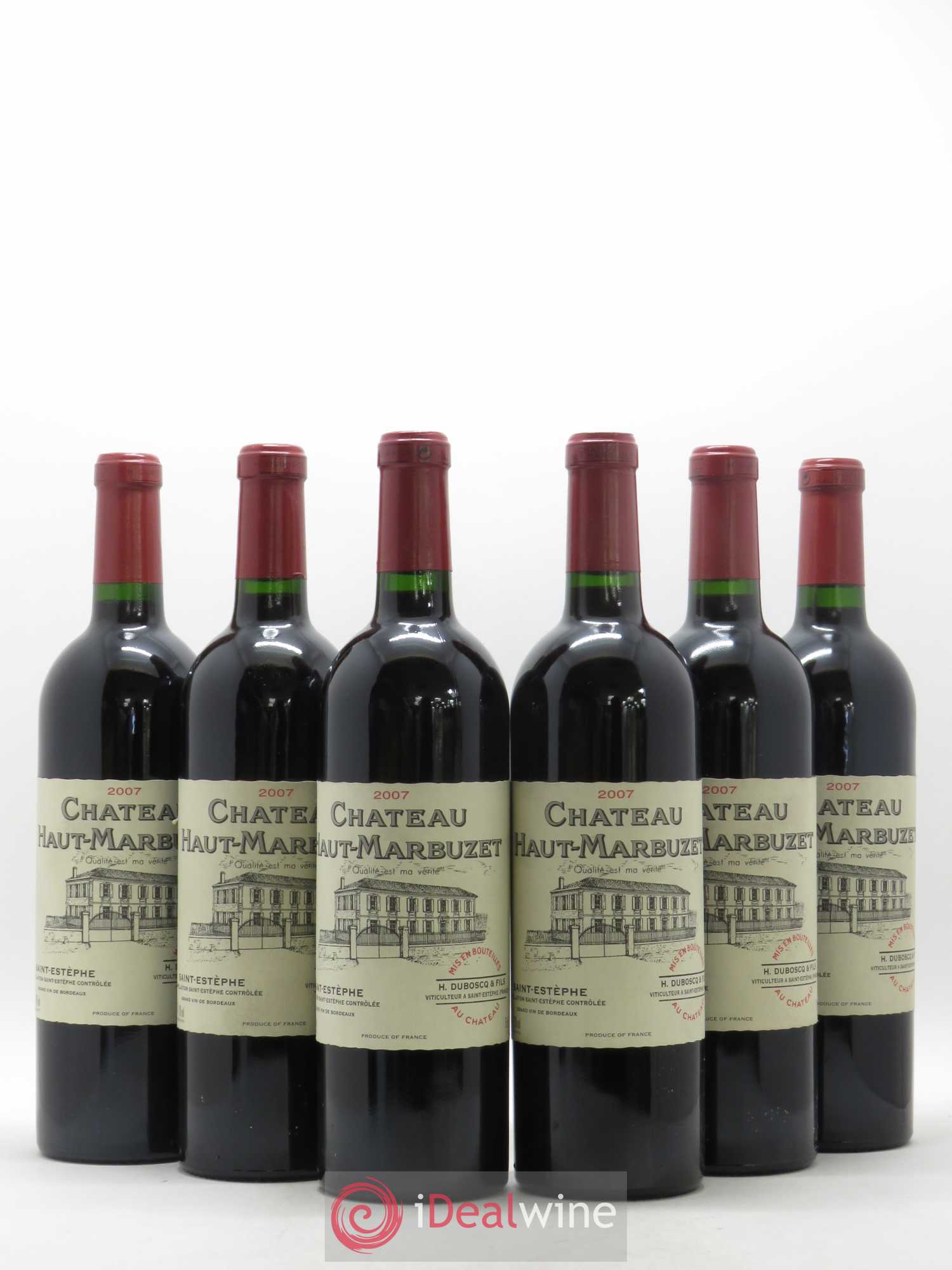Château Haut Marbuzet 2007 - Lot de 6 bouteilles - 0