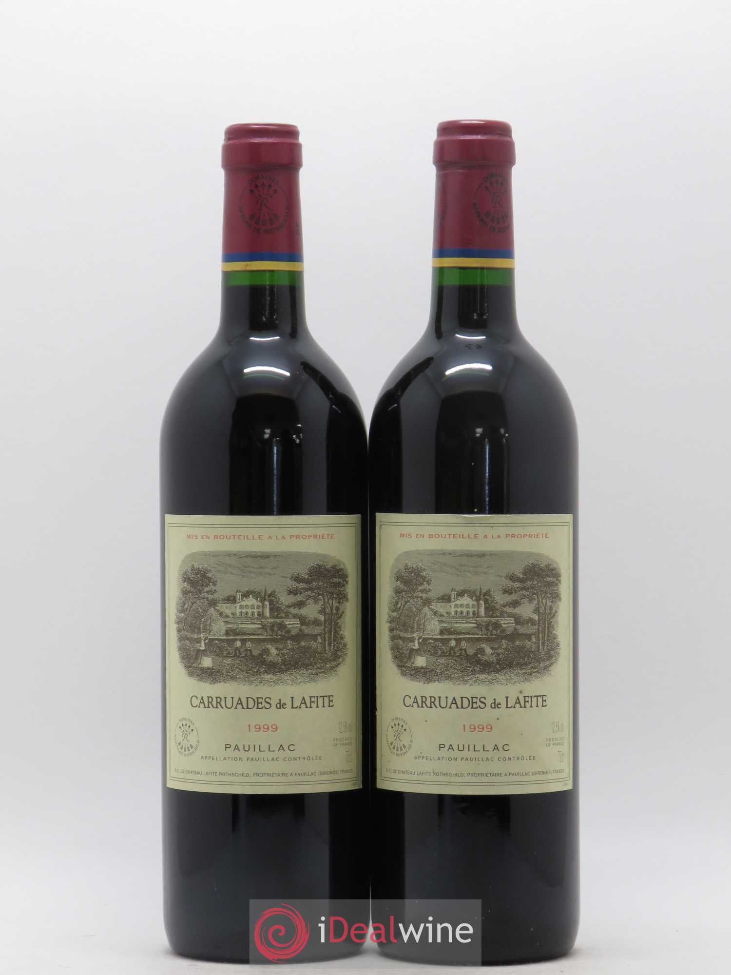 Carruades de Lafite Rothschild Second Vin 1999 - Lot de 2 bouteilles - 0