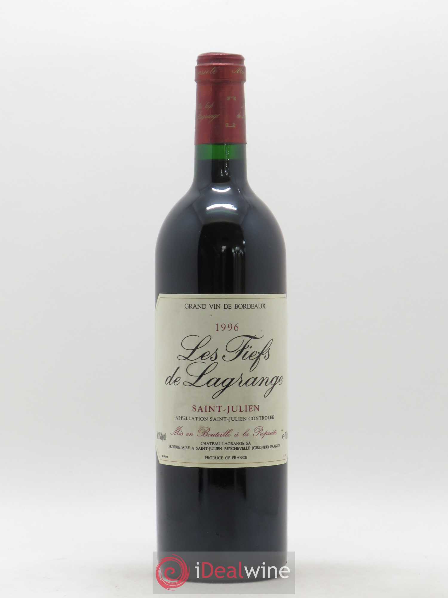 Les Fiefs de Lagrange Second Vin 1996 - Lot de 1 bouteille - 0