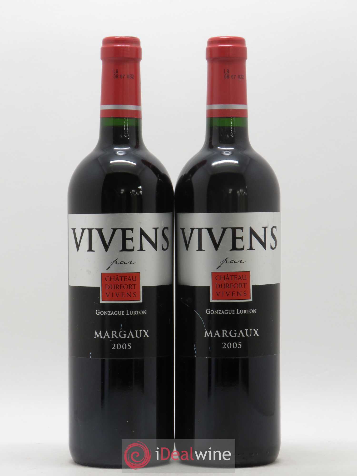 Vivens de Durfort-Vivens 2nd Vin 2005 - Lot de 2 bouteilles - 0