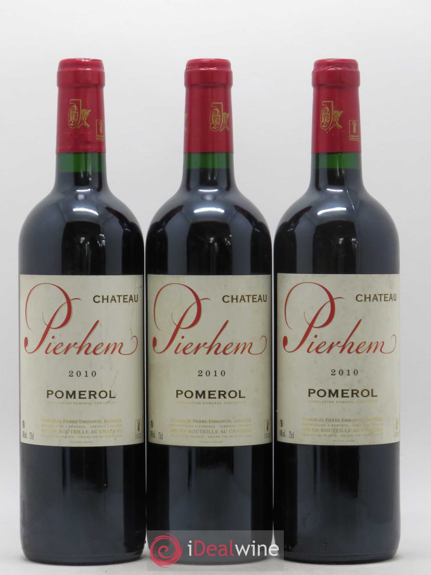 Château Pierhem 2010 - Lot de 3 bouteilles - 0