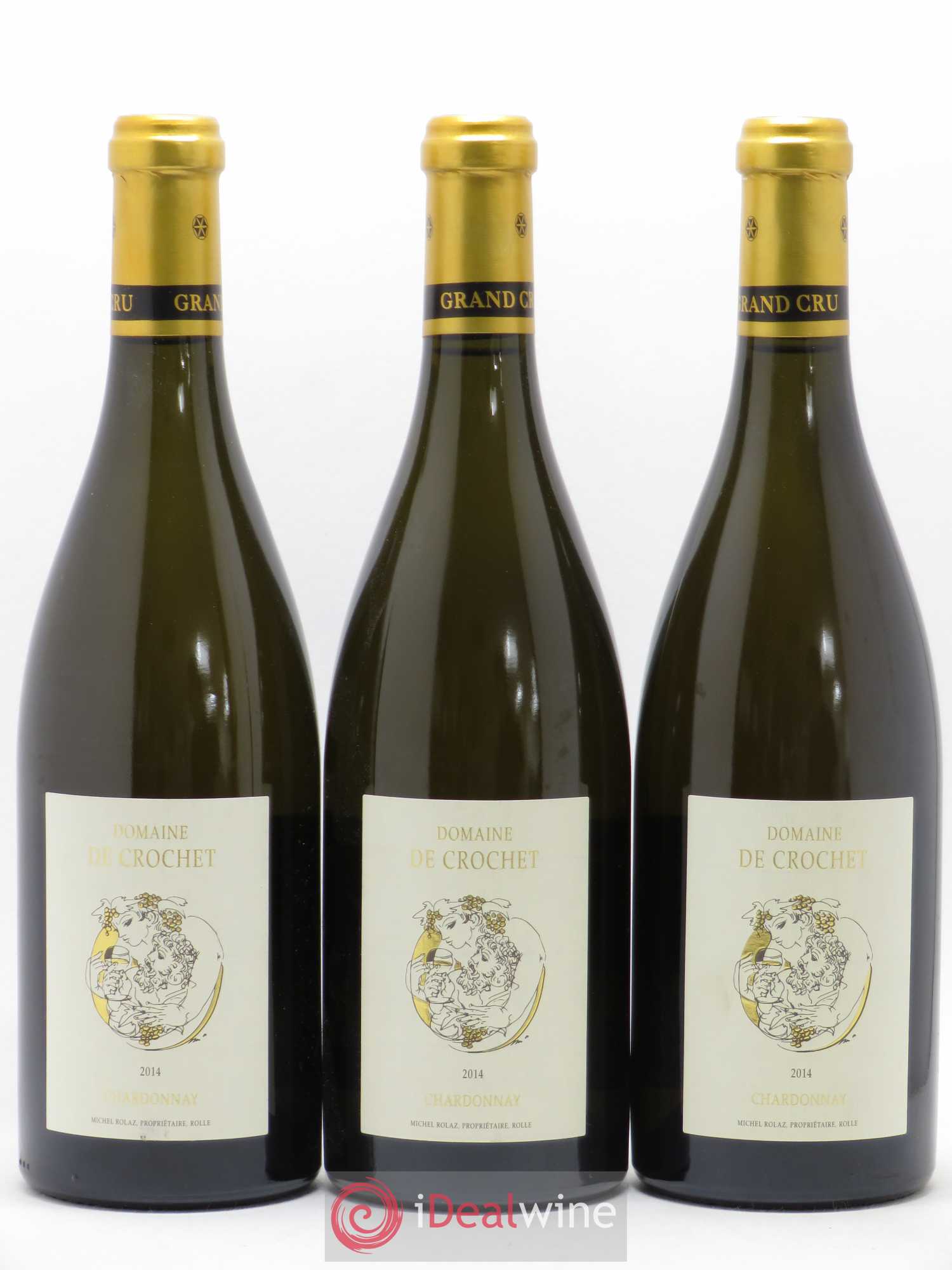 Divers AOC La Cote GC Mont sur Rolle Chardonnay domaine de Crochet 2014 - Posten von 6 Flaschen - 1
