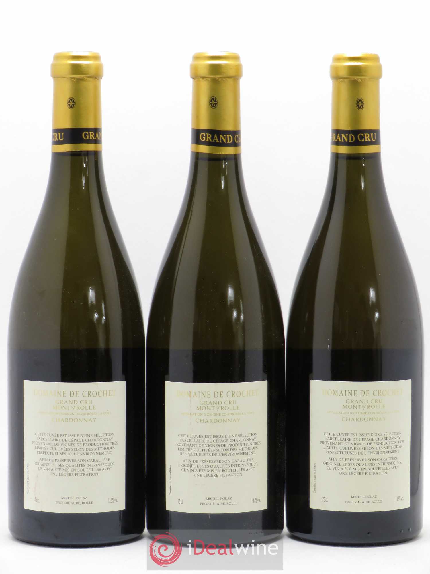 Divers AOC La Cote GC Mont sur Rolle Chardonnay domaine de Crochet 2014 - Posten von 6 Flaschen - 2