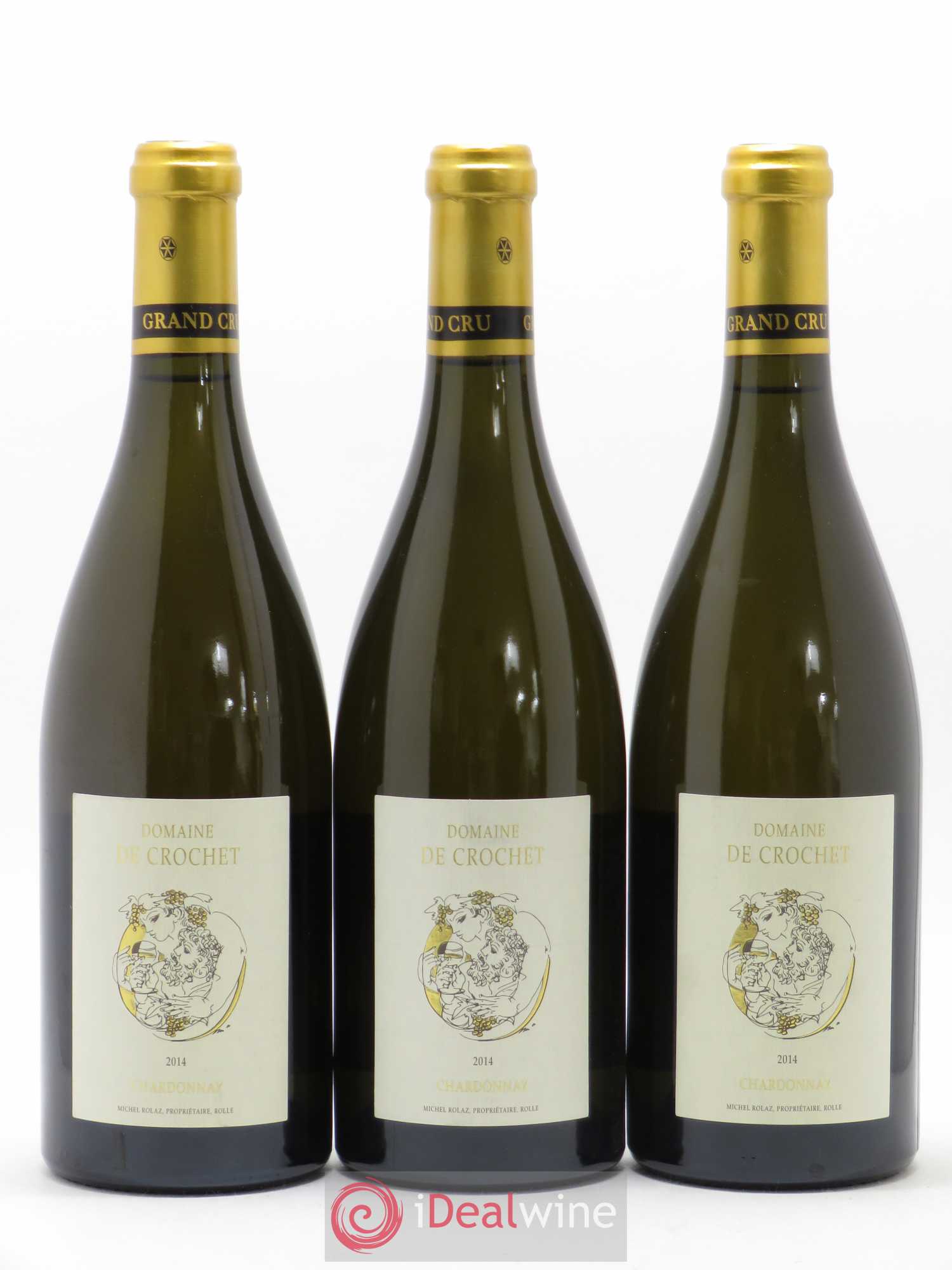 Divers AOC La Cote GC Mont sur Rolle Chardonnay domaine de Crochet 2014 - Posten von 6 Flaschen - 3
