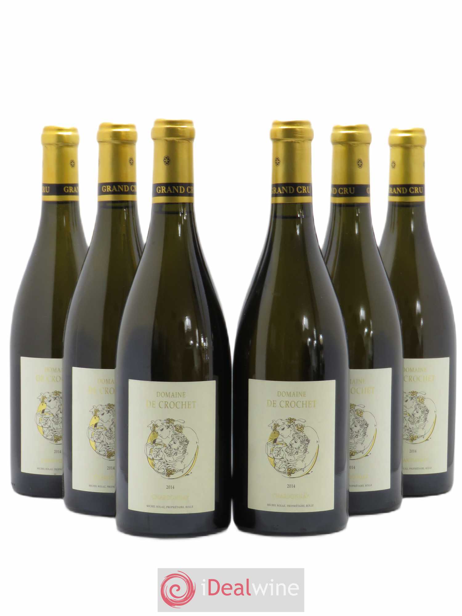 Divers AOC La Cote GC Mont sur Rolle Chardonnay domaine de Crochet 2014 - Posten von 6 Flaschen - 0