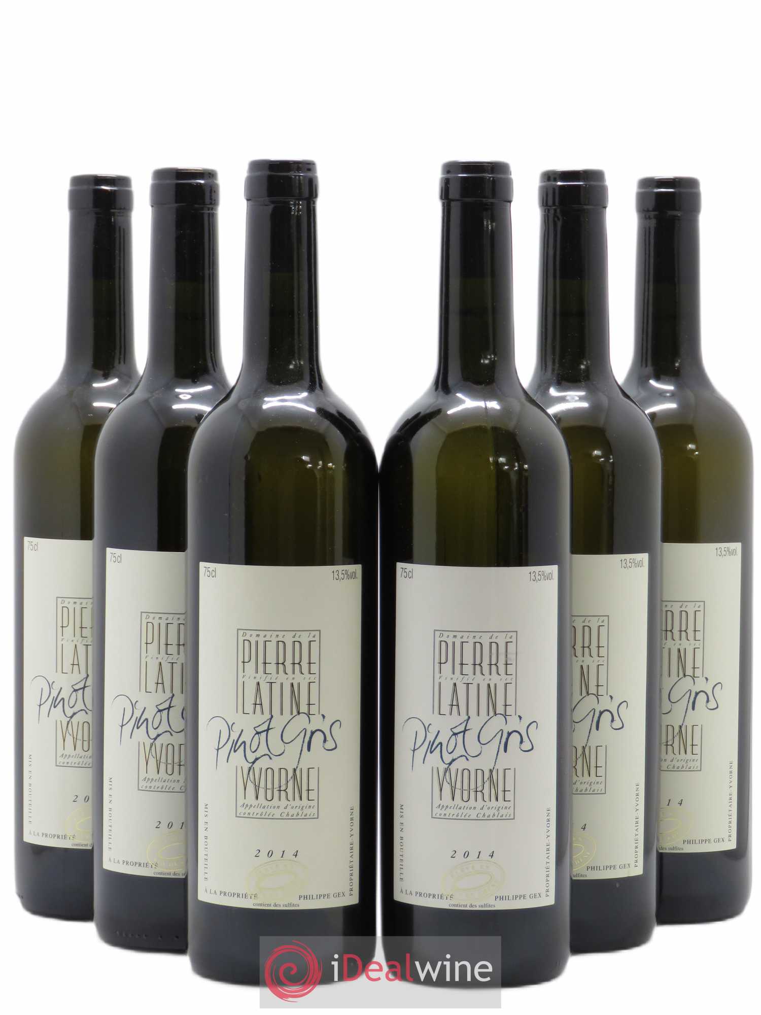 Divers Pinot Gris Barrique La Pierre Latine Philippe Gex 2014 - Posten von 6 Flaschen - 0