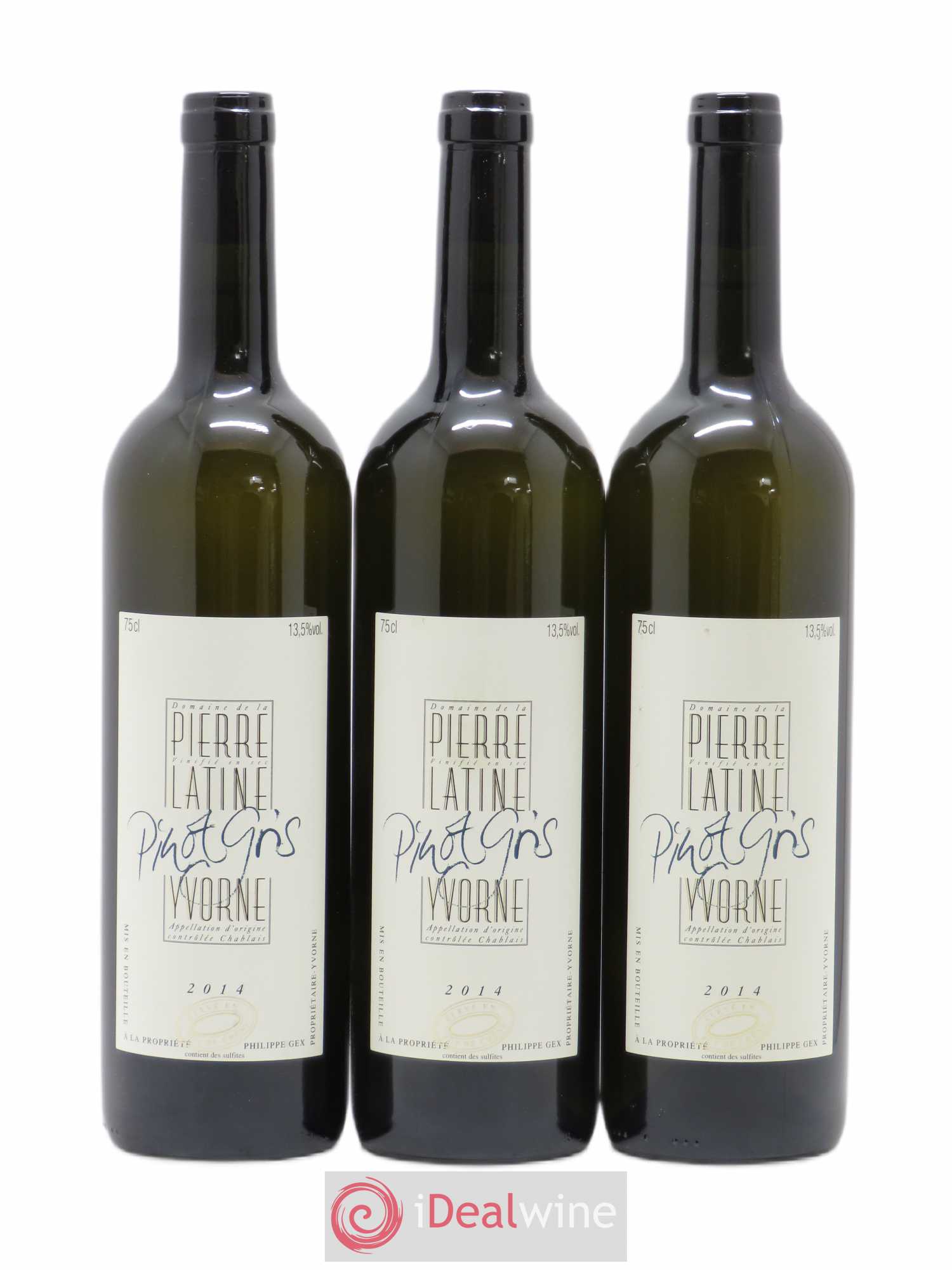 Divers Pinot Gris Barrique La Pierre Latine Philippe Gex (sans prix de réserve) 2014 - Posten von 3 Flaschen - 0