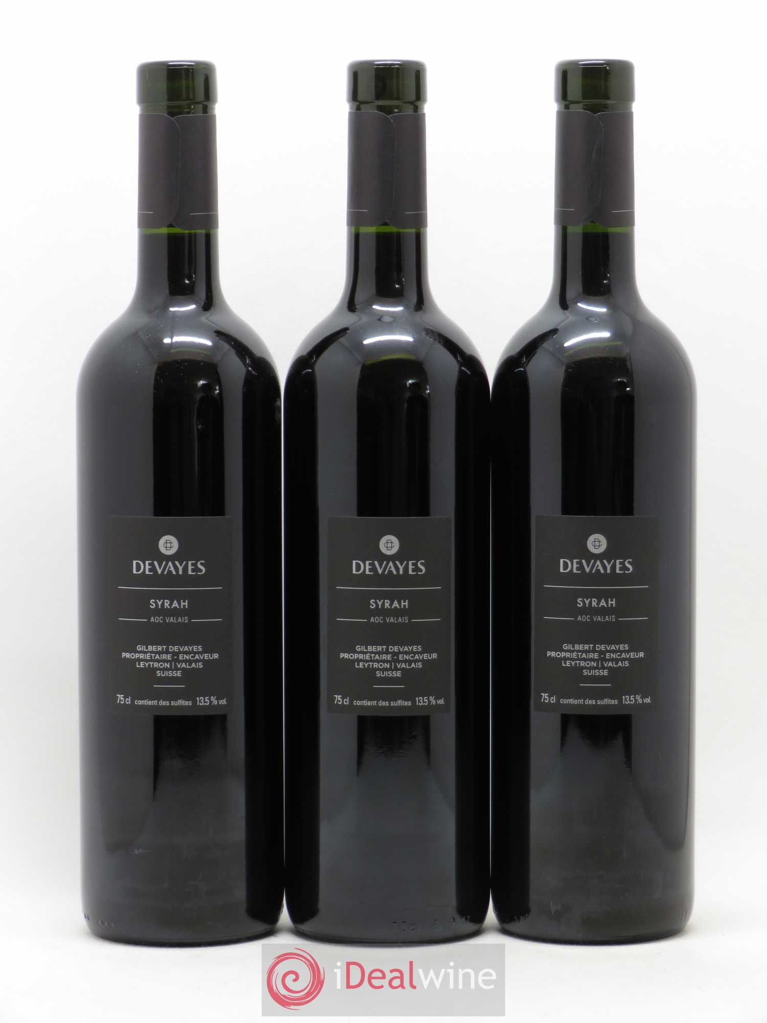 Valais Syrah Gilbert Devayes 2018 - Lot de 6 bouteilles - 2