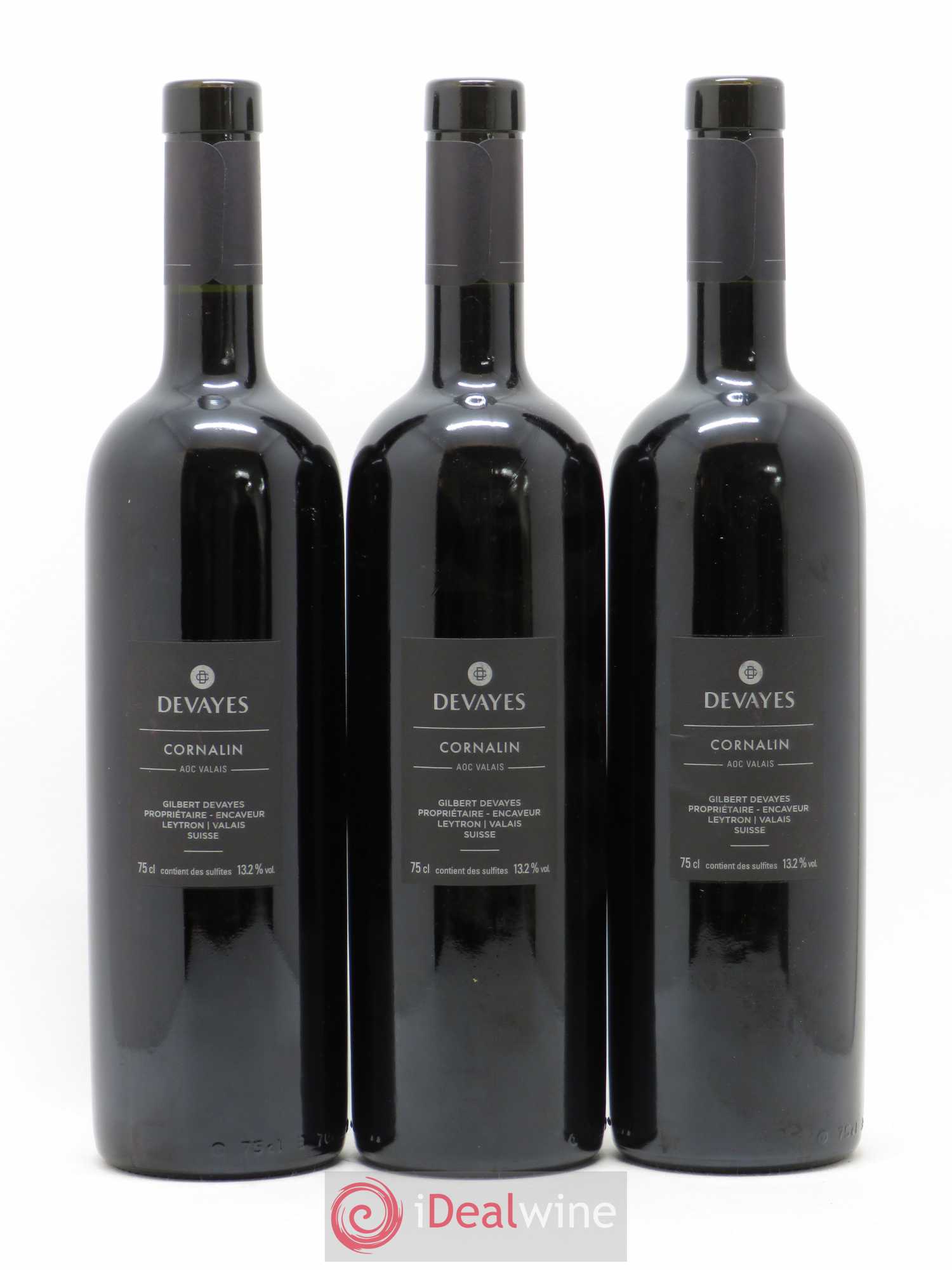 Valais Cornalin Gilbert Devayes 2018 - Lot de 3 bouteilles - 1