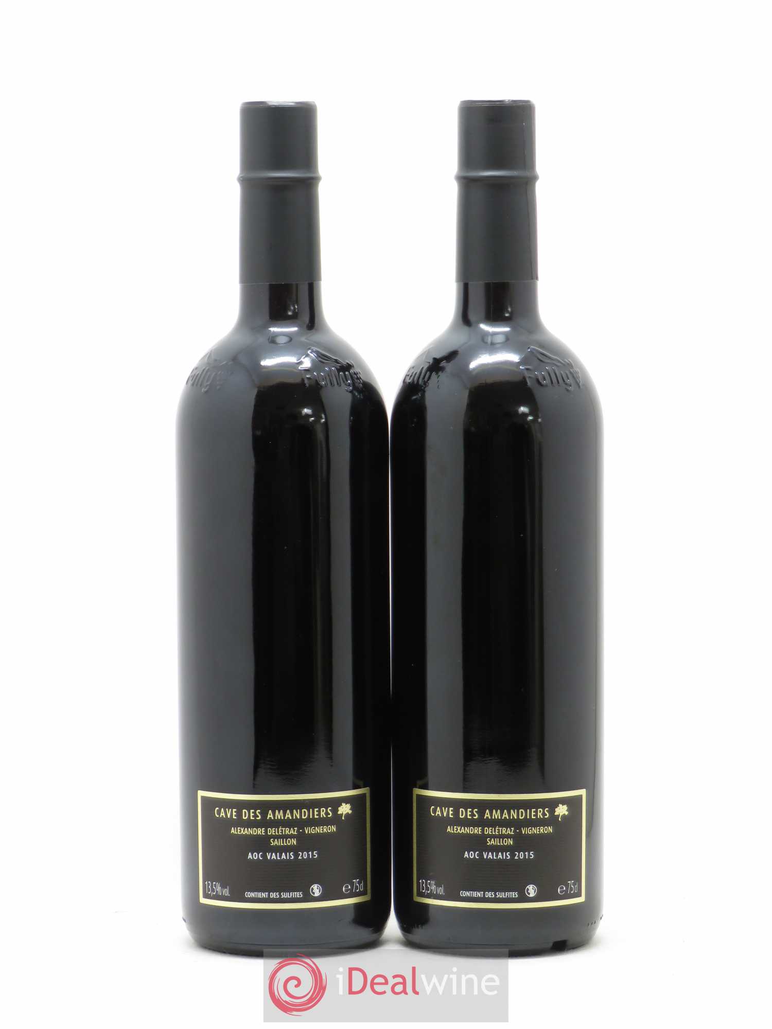 Valais Syrah Les Tatzes-Fully Cave des Amandiers 2015 - Posten von 2 Flaschen - 1