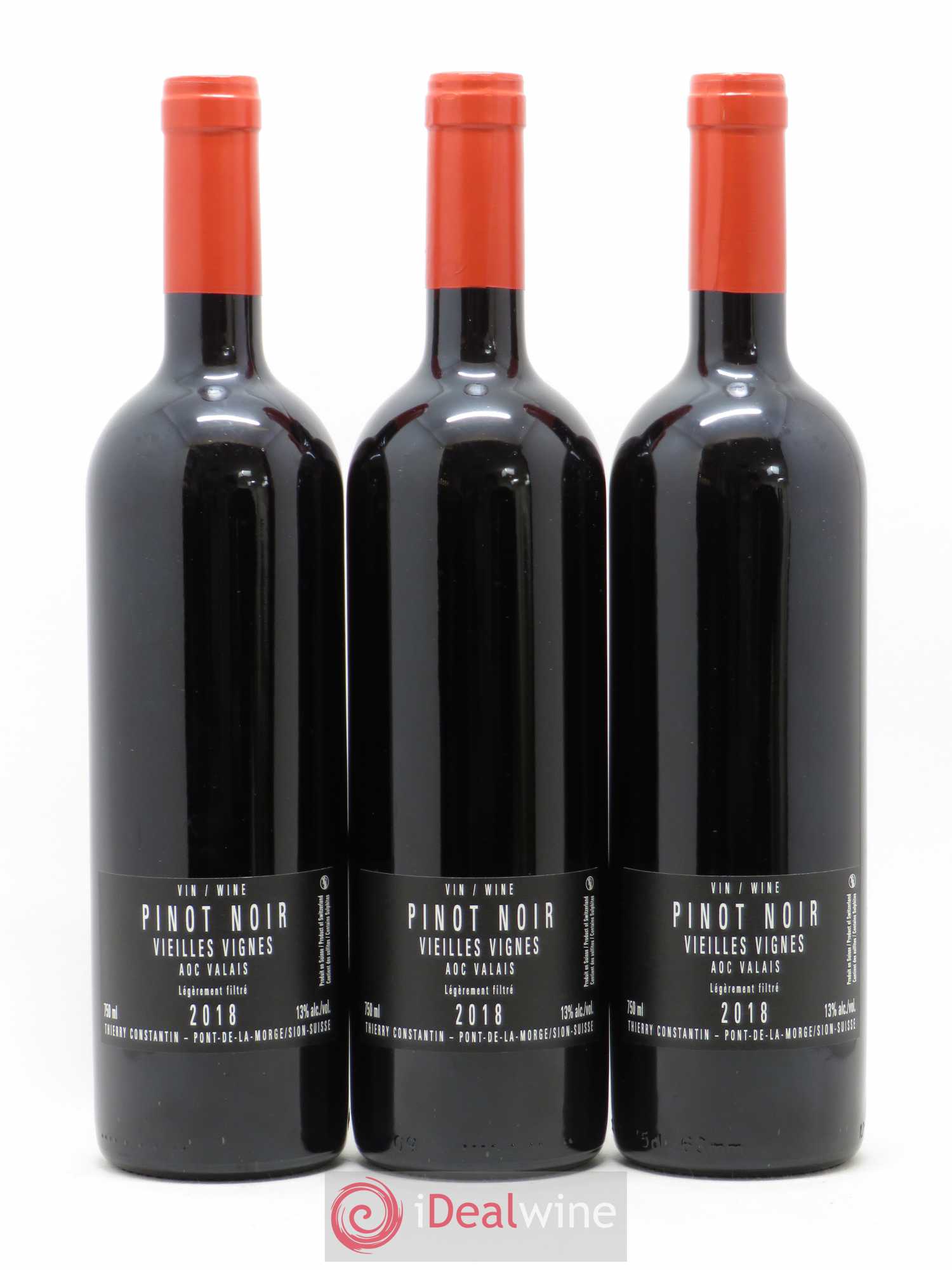 Valais Pinot Noir Vieilles Vignes Thierry Constantin 2018 - Posten von 3 Flaschen - 1