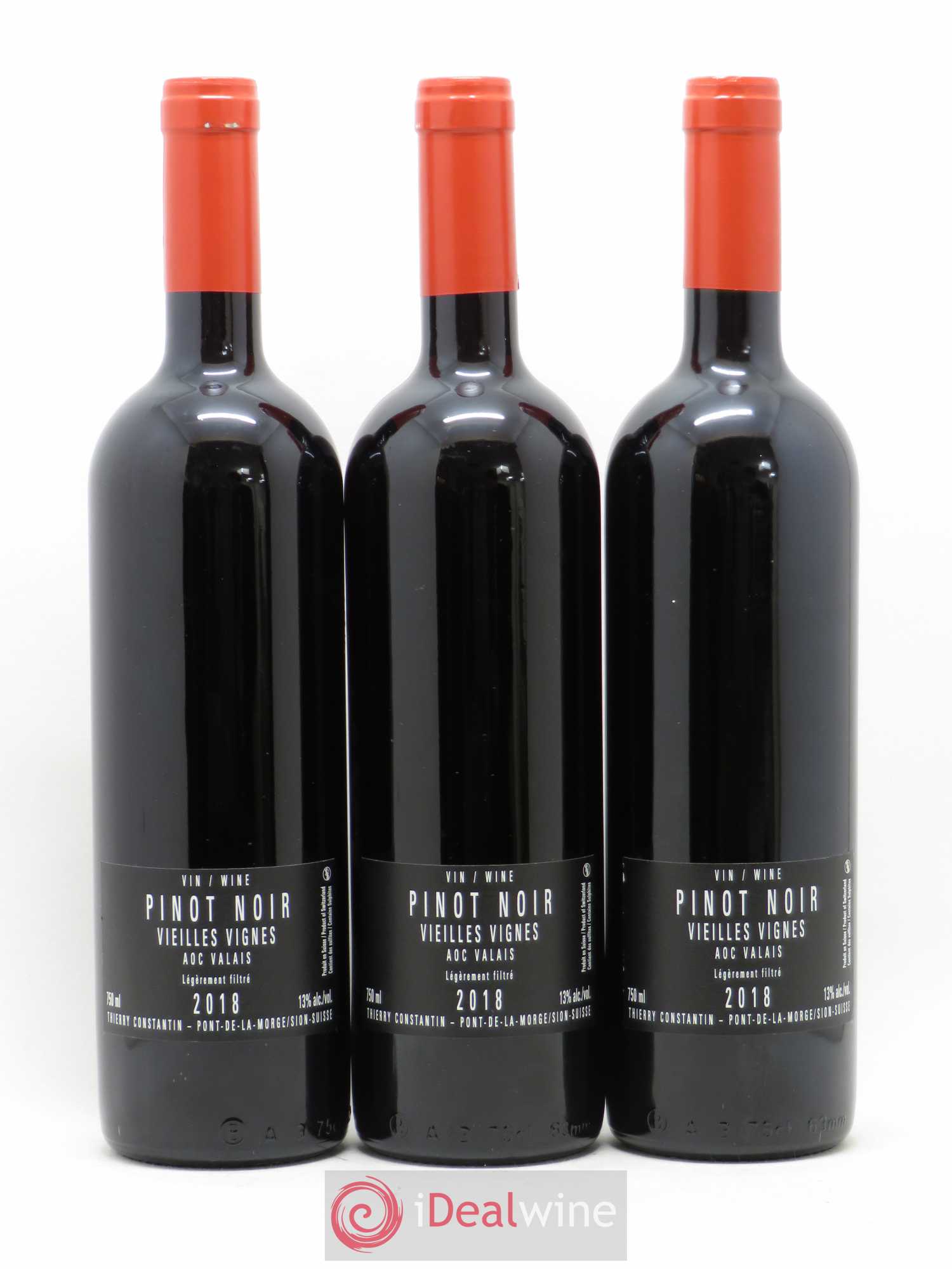 Valais Pinot Noir Vieilles Vignes Thierry Constantin 2018 - Posten von 3 Flaschen - 1
