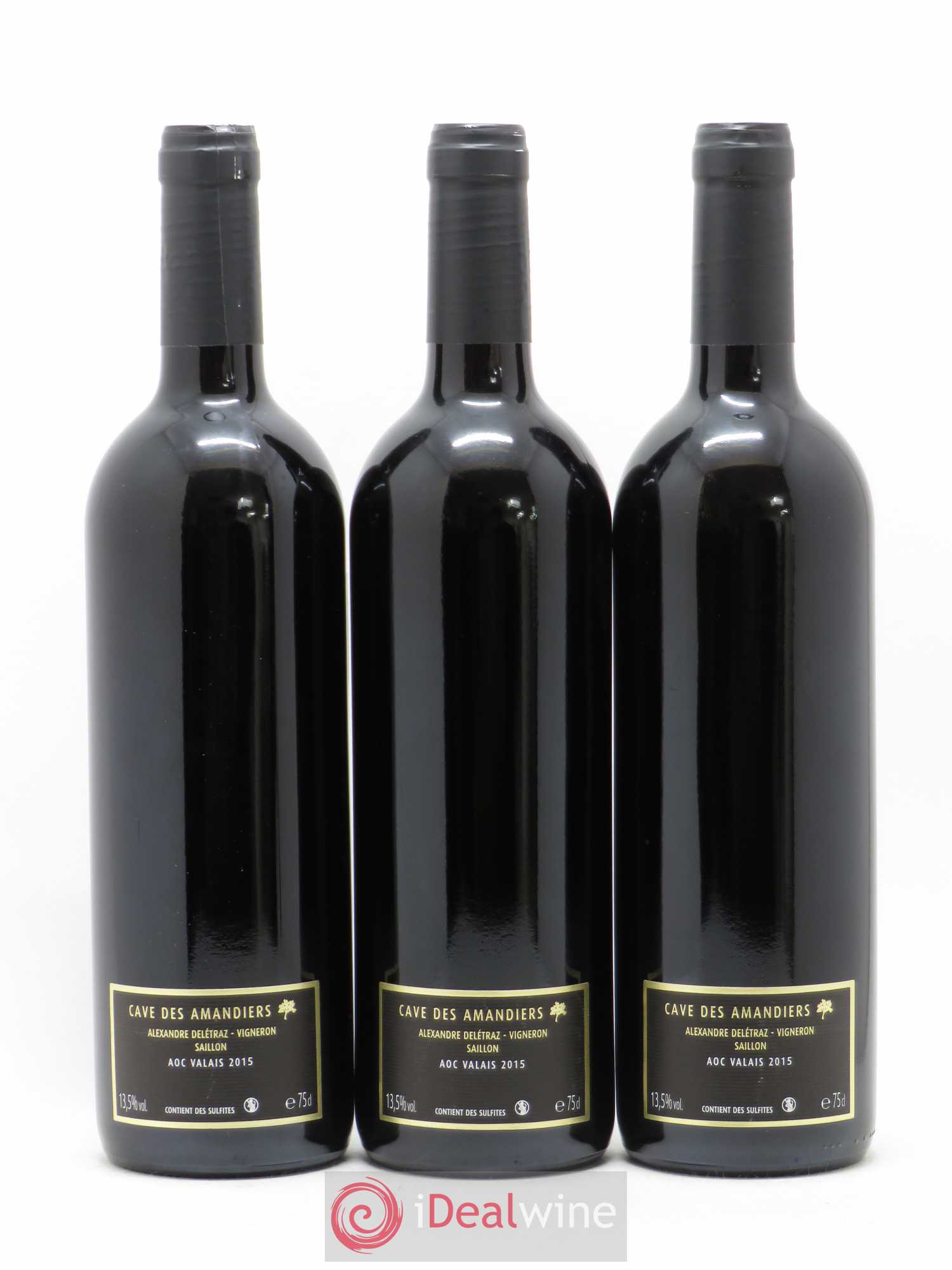 Valais Syrah Cave des Amandiers 2015 - Posten von 3 Flaschen - 1