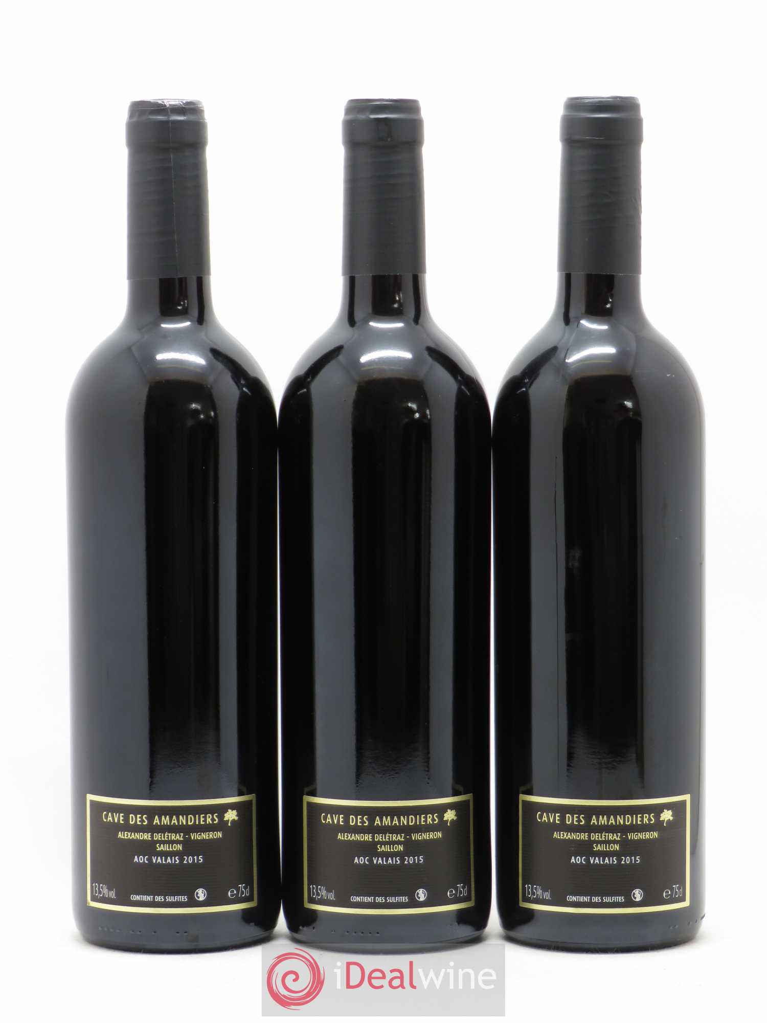 Valais Syrah Cave des Amandiers 2015 - Posten von 3 Flaschen - 1