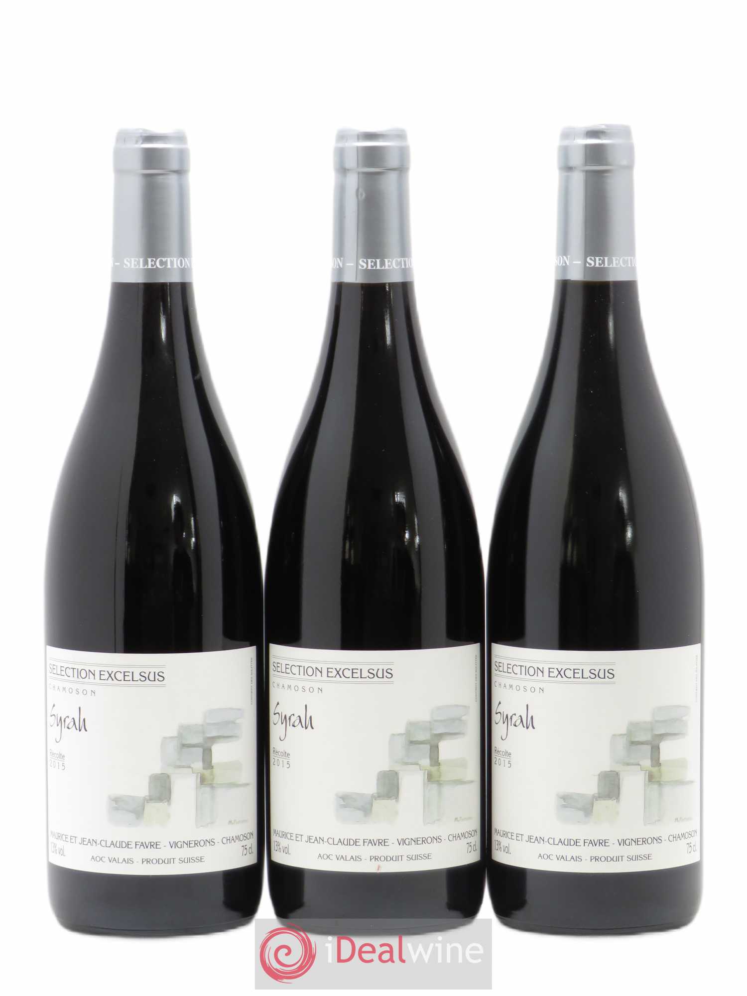 Valais Syrah Excelsus Jean-Claude Favre 2015 - Posten von 3 Flaschen - 0