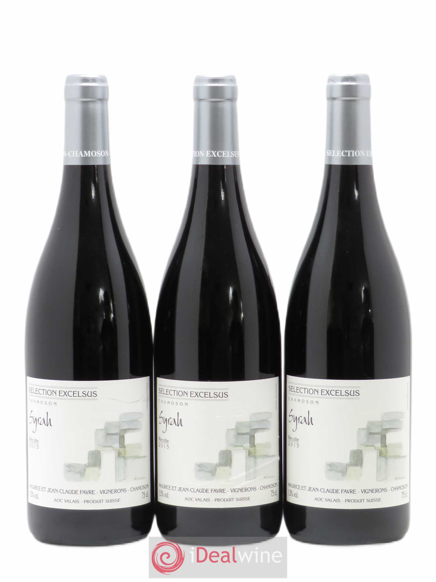 Valais Syrah Excelsus Jean-Claude Favre 2015 - Posten von 3 Flaschen - 0