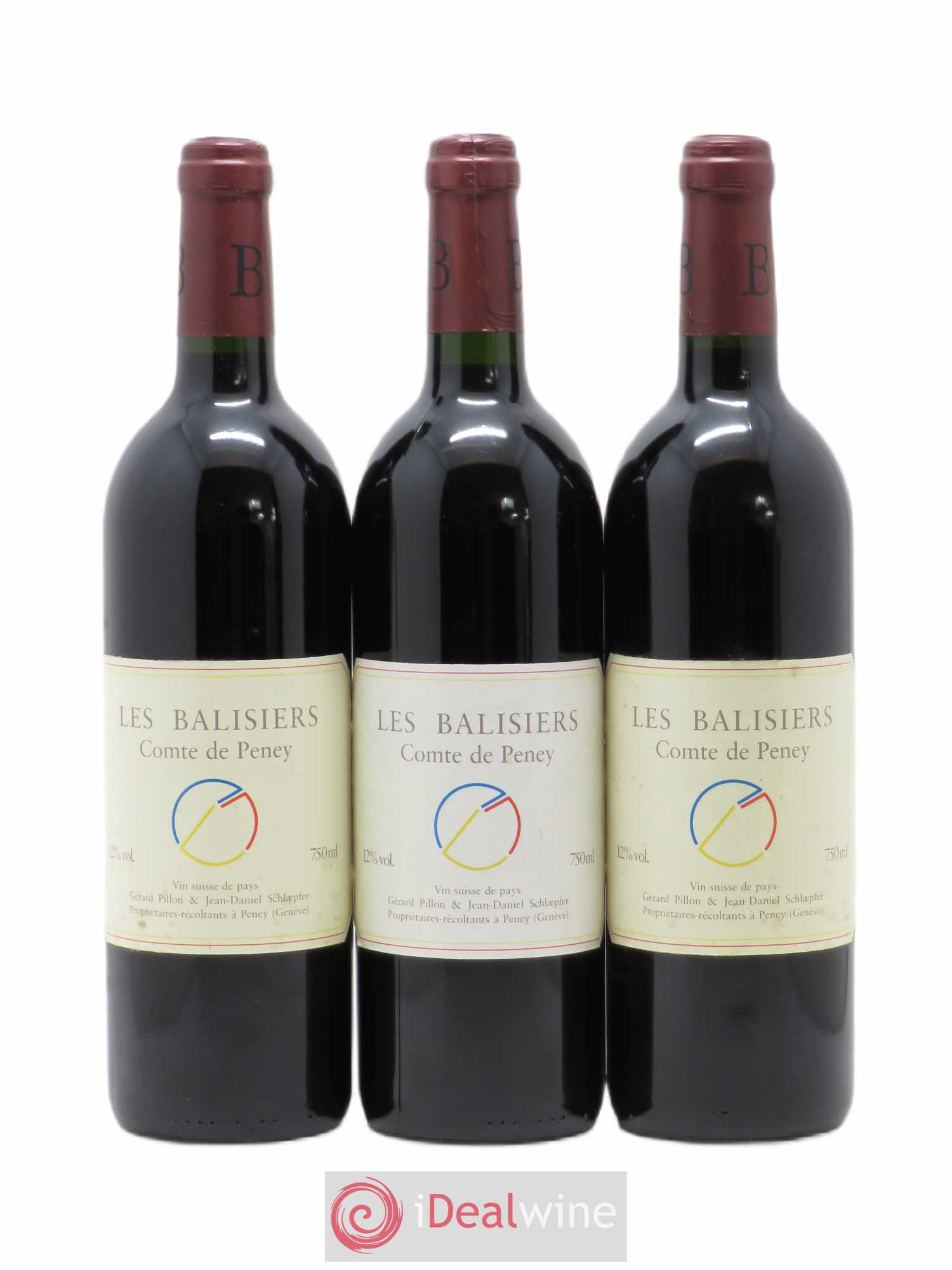 Vins Etrangers Comte de Peney Domaine des Balisiers 1998 - Posten von 3 Flaschen - 0