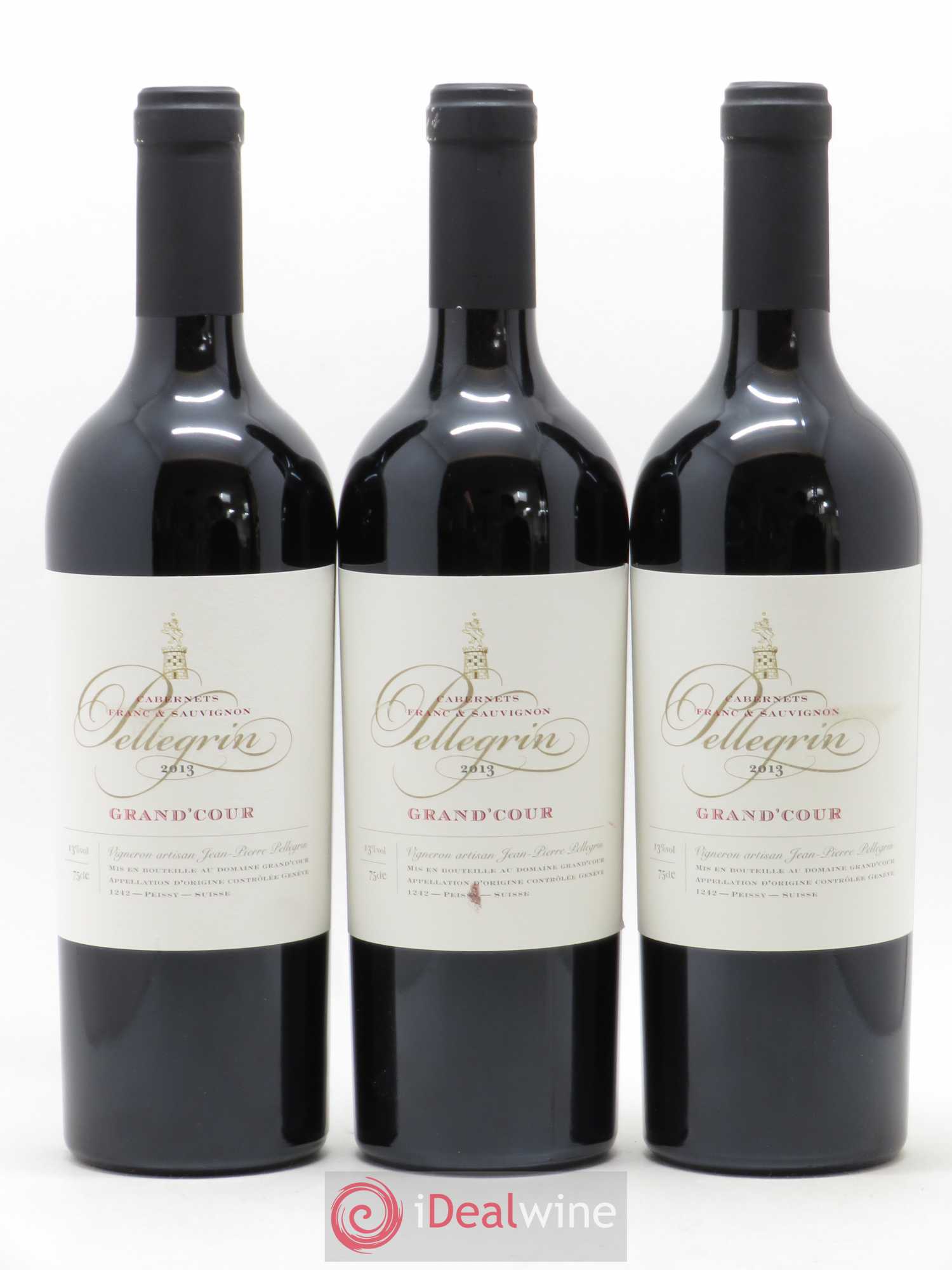 Vins Etrangers Cabernet Franc-Cabernet Sauvignon Domaine Grand'Cour Jean-Pierre Pellegrin 2013 - Posten von 6 Flaschen - 2