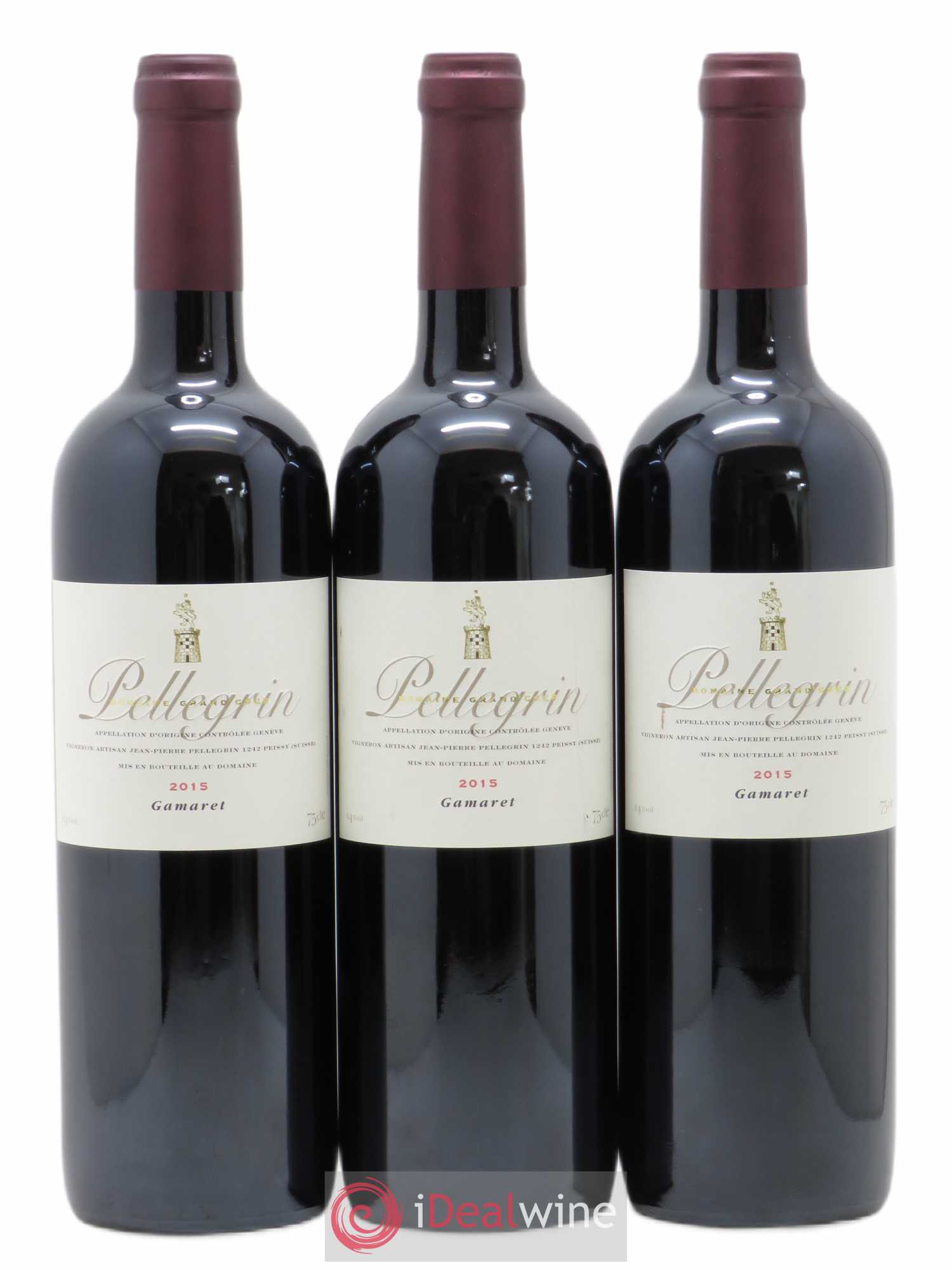 Vins Etrangers Gamaret Domaine Grand'Cour Jean-Pierre Pellegrin 2015 - Posten von 3 Flaschen - 0