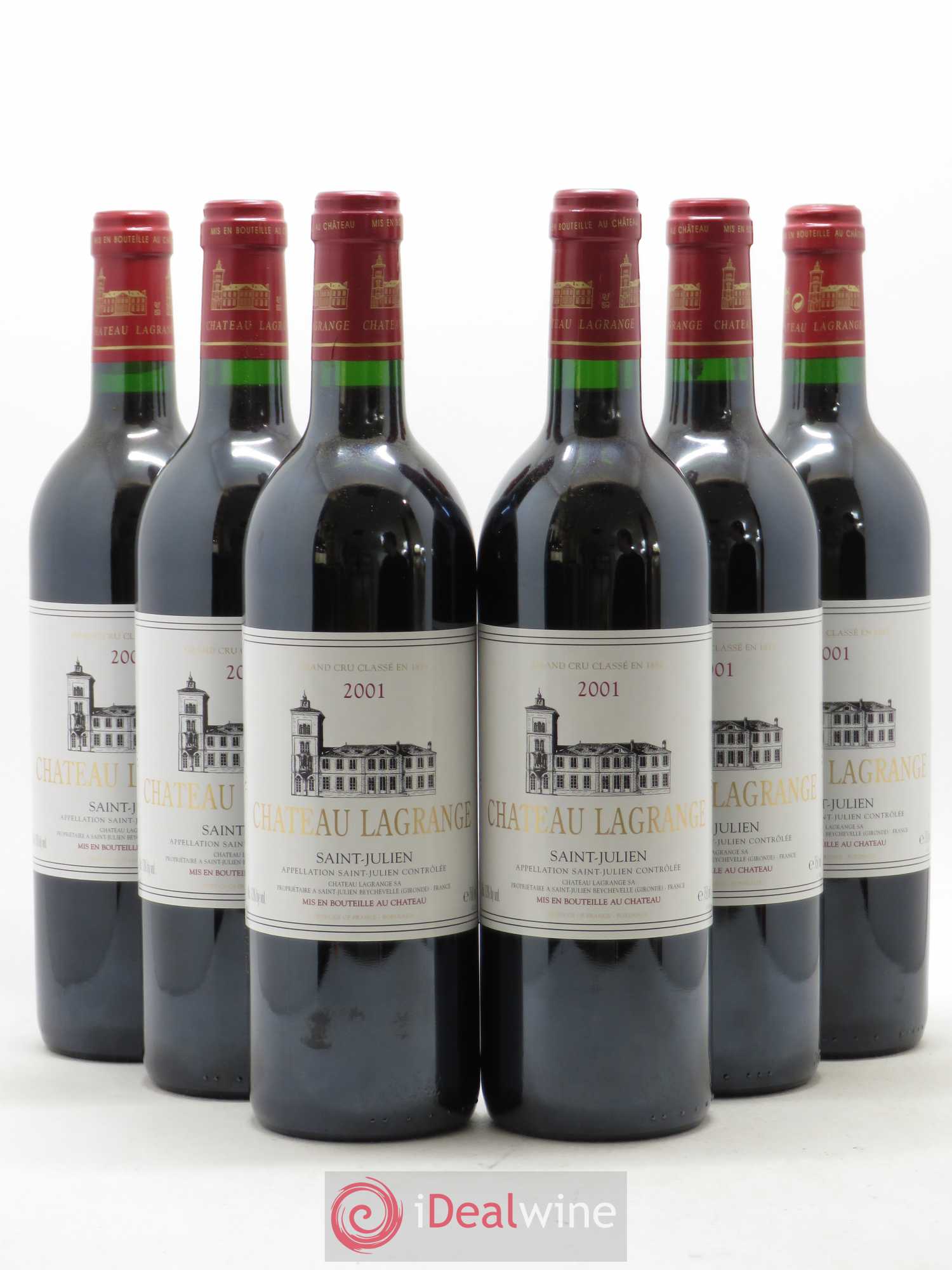 Château Lagrange 3ème Grand Cru Classé 2001 - Lot de 6 bouteilles - 0