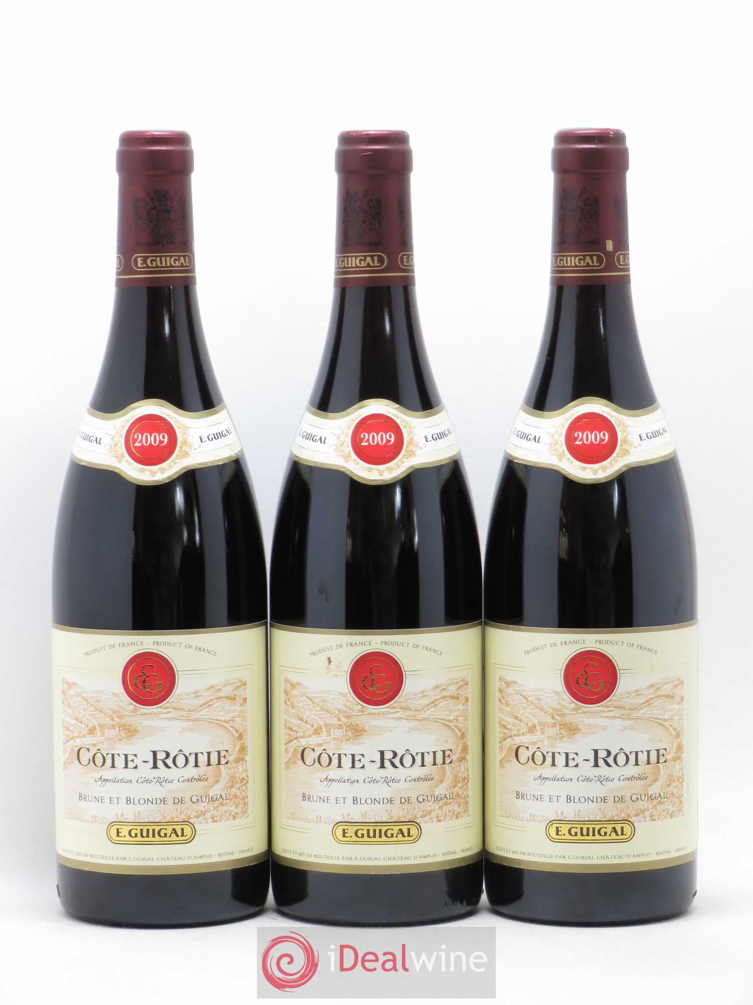Côte-Rôtie Côtes Brune et Blonde Guigal 2009 - Lot de 3 bouteilles - 0