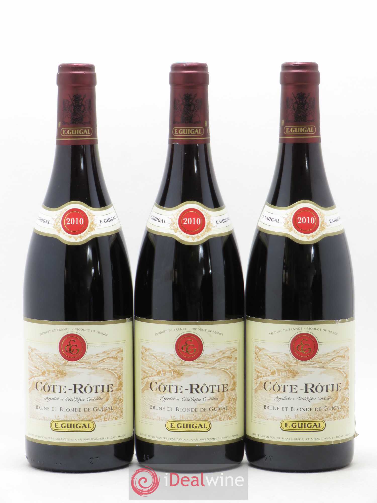Côte-Rôtie Côtes Brune et Blonde Guigal 2010 - Lot de 3 bouteilles - 0