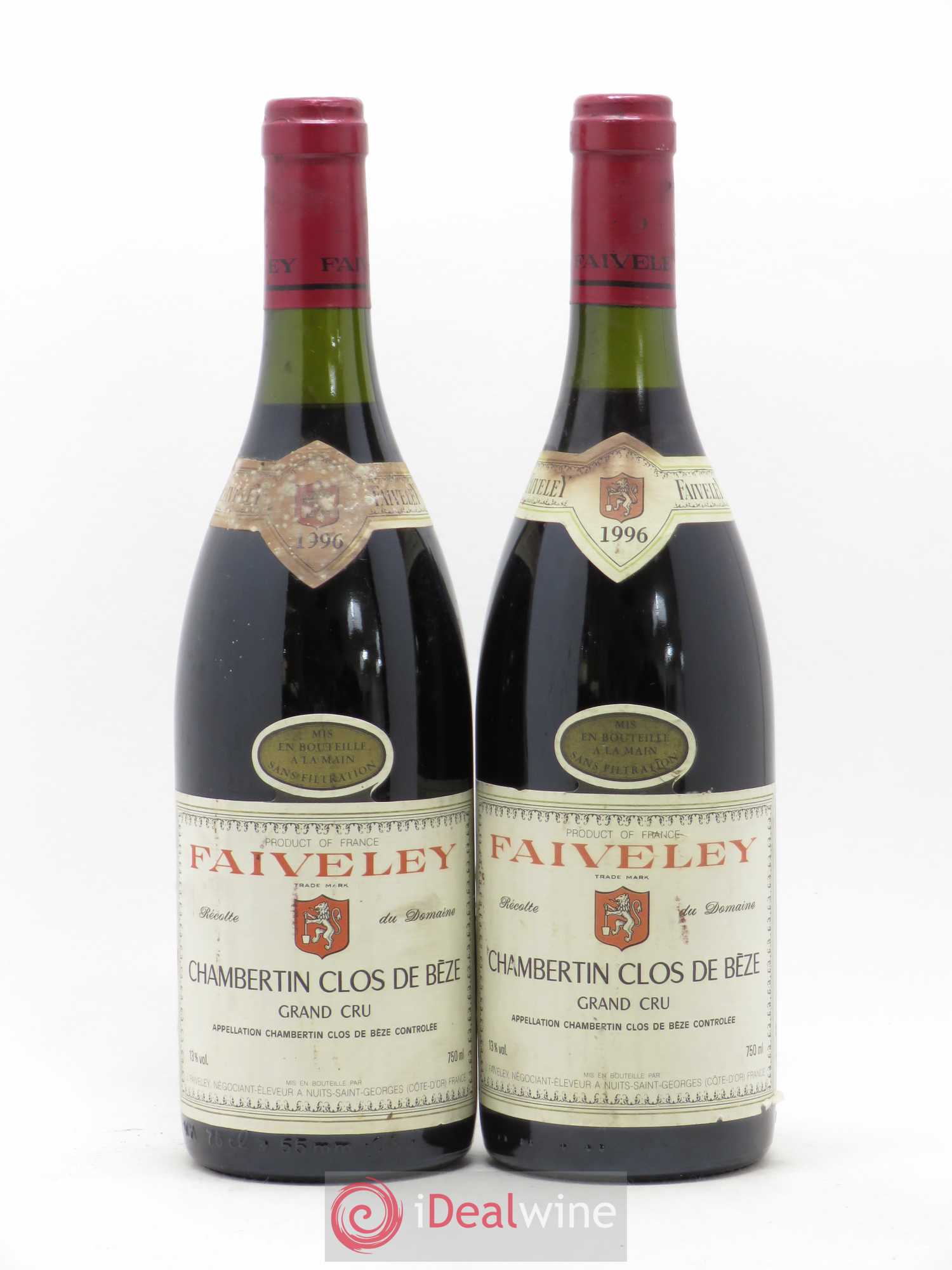 Chambertin Clos de Bèze Grand Cru Faiveley 1996 - Lot de 2 bouteilles - 0