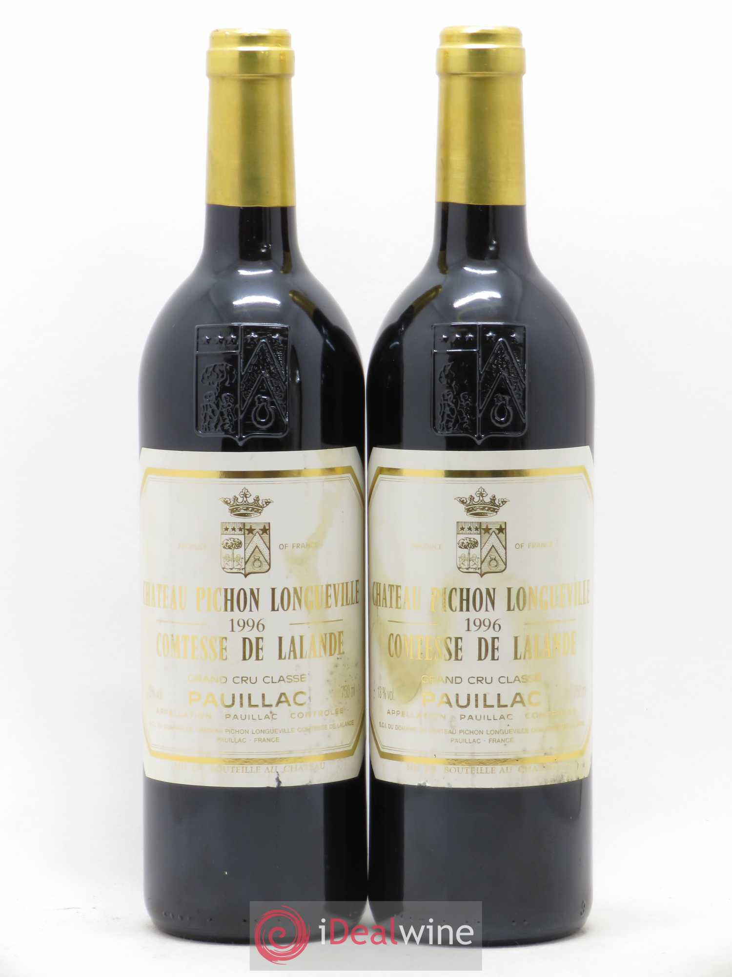 Château Pichon Longueville Comtesse de Lalande 2ème Grand Cru Classé 1996 - Lot de 2 bouteilles - 0