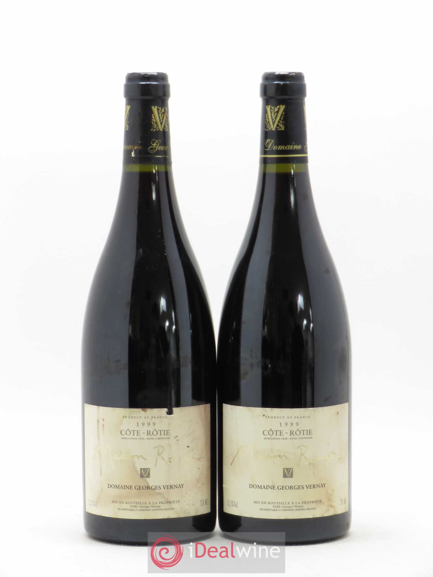 Côte-Rôtie Maison Rouge Georges Vernay 1999 - Lot de 2 bouteilles - 0
