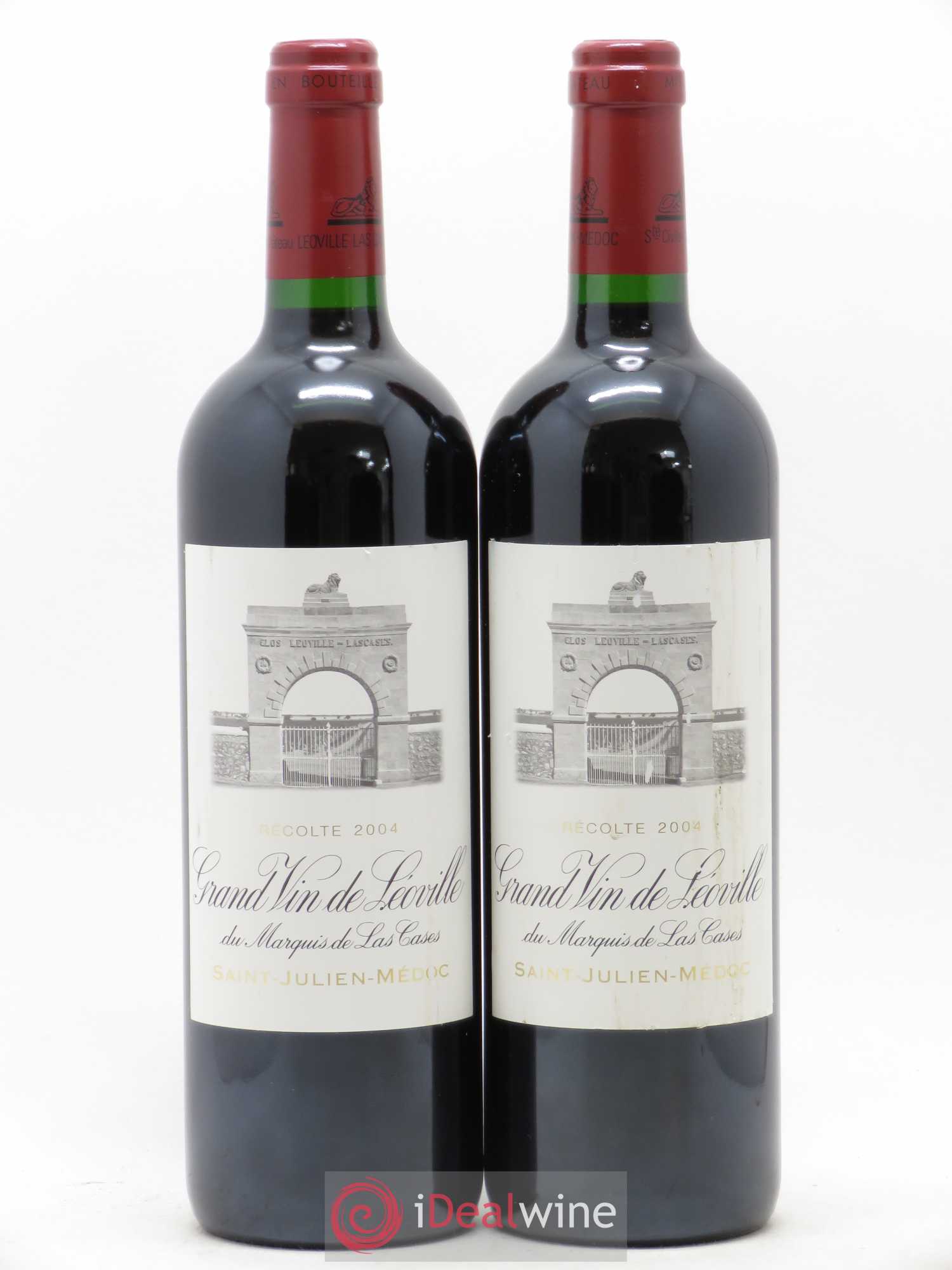 Château Léoville Las Cases 2ème Grand Cru Classé 2004 - Lot de 2 bouteilles - 0