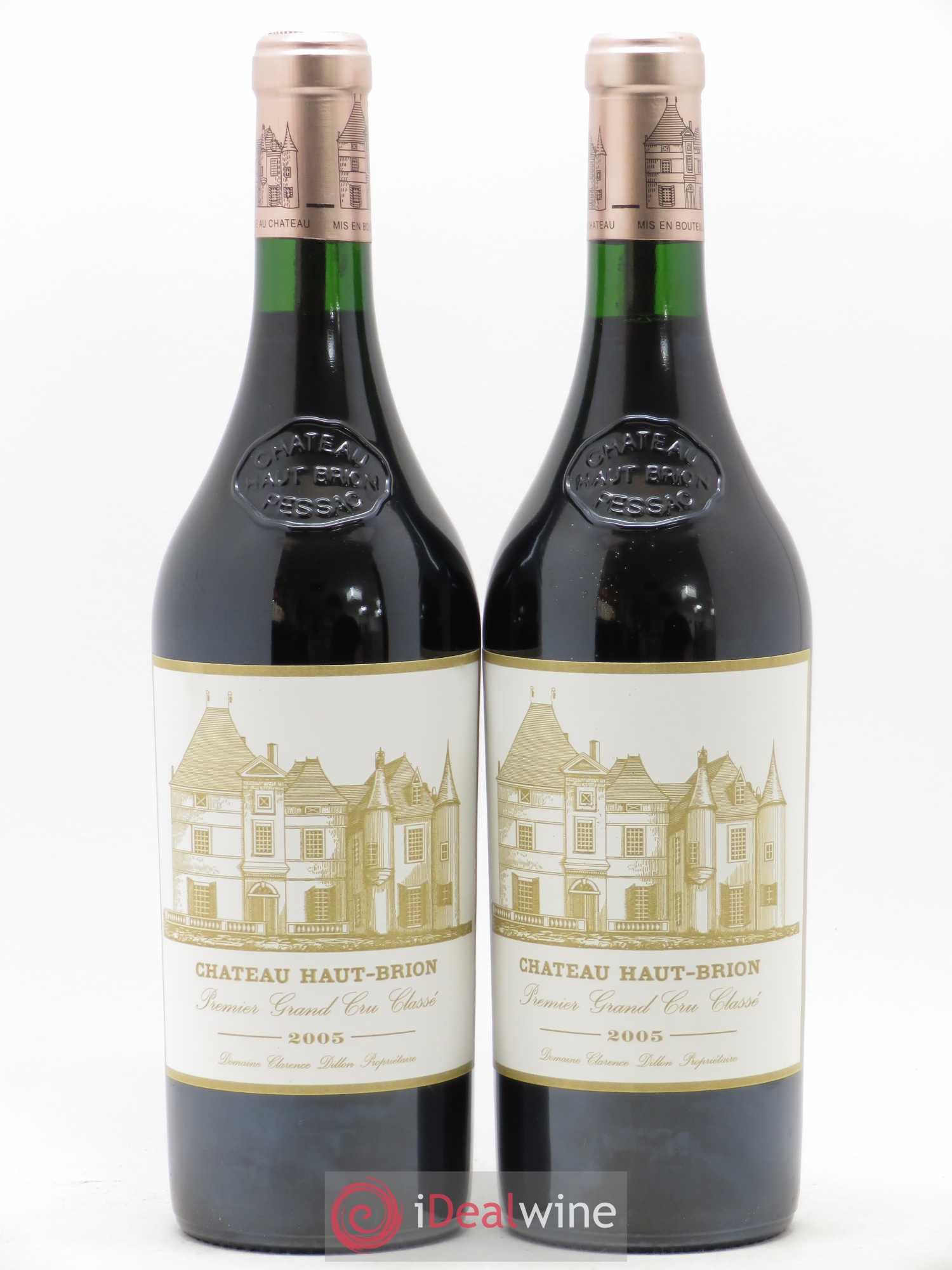 Château Haut Brion 1er Grand Cru Classé 2005 - Lot de 2 bouteilles - 0
