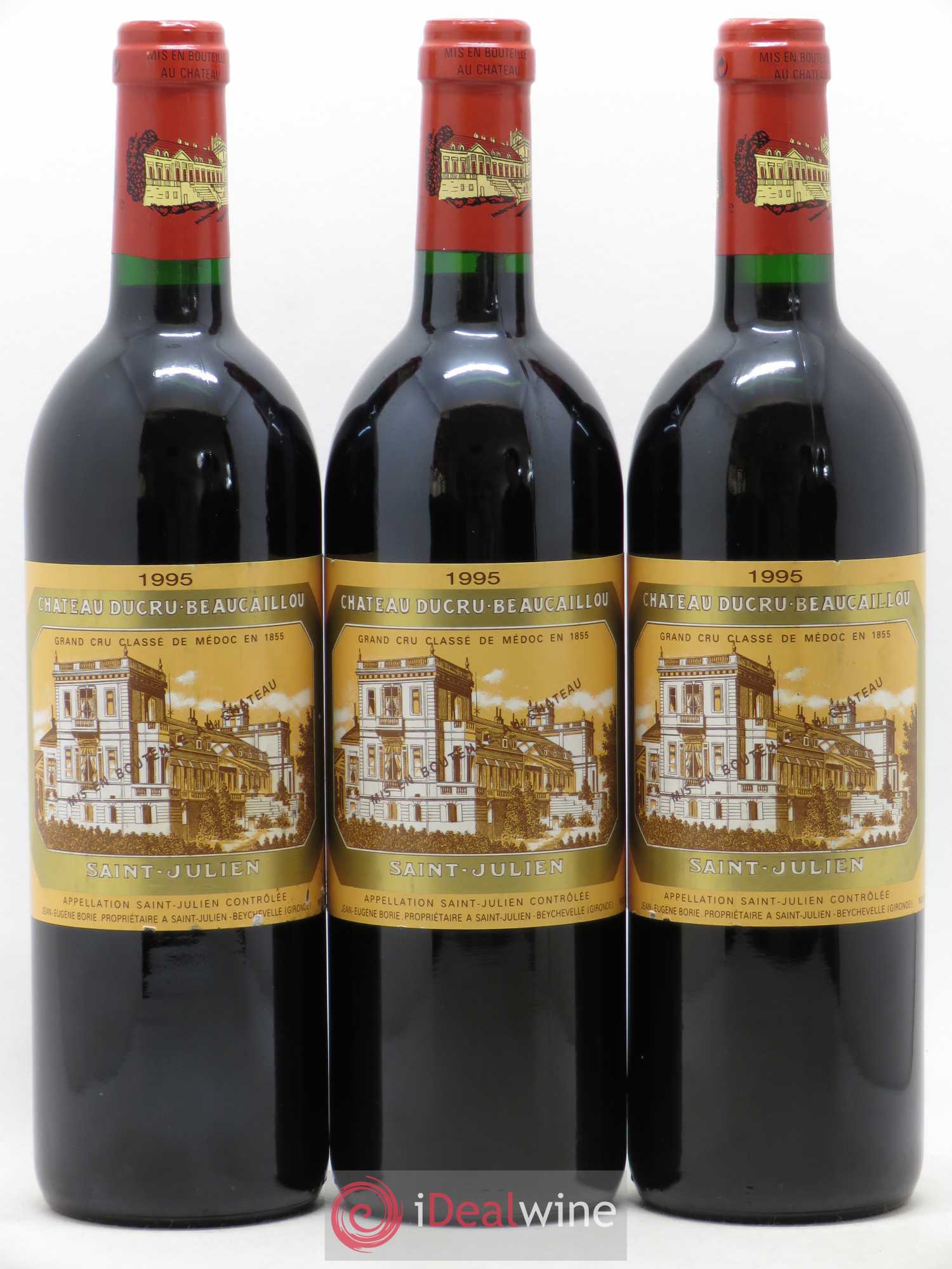 Château Ducru Beaucaillou 2ème Grand Cru Classé 1995 - Lot de 3 bouteilles - 0