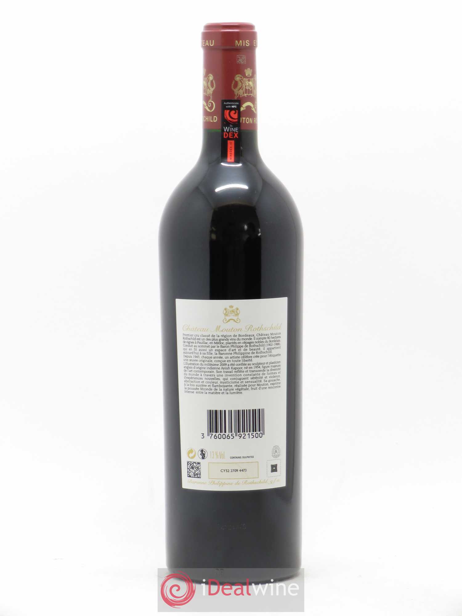 Château Mouton Rothschild 1er Grand Cru Classé 2009 - Lot de 1 bouteille - 1