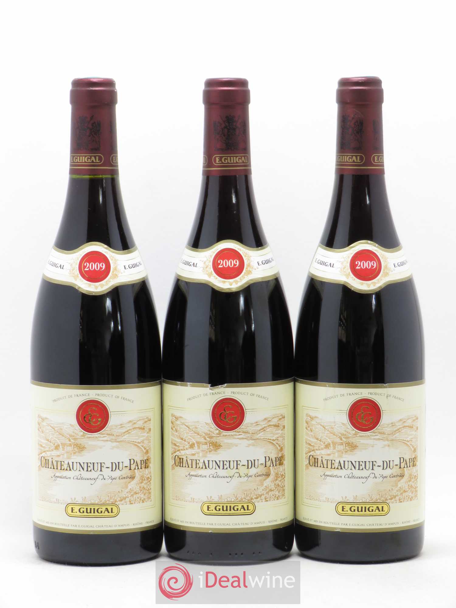 Châteauneuf-du-Pape Guigal 2009 - Lot de 3 bouteilles - 0