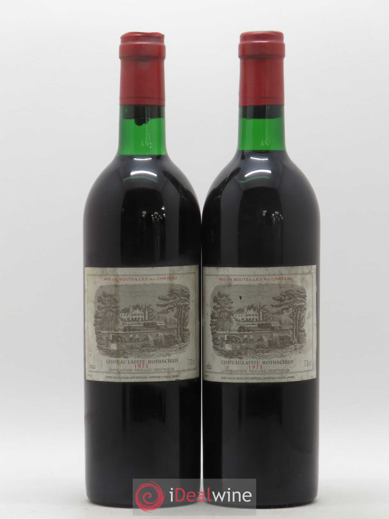 Château Lafite Rothschild 1er Grand Cru Classé 1973 - Lot de 2 bouteilles - 0