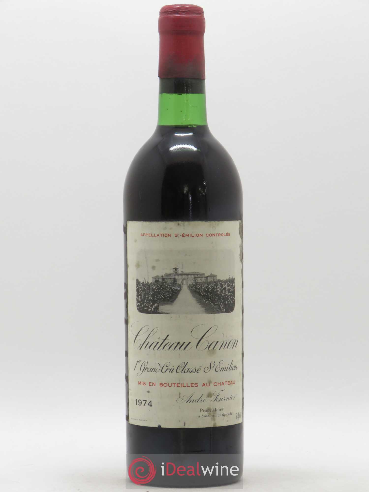 Château Canon 1er Grand Cru Classé B 1974 - Lot de 1 bouteille - 0