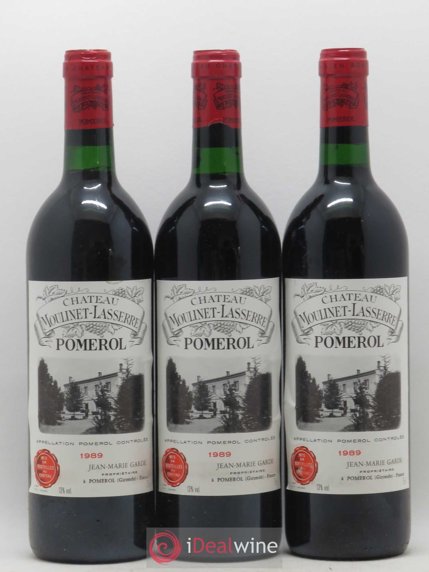 Château Moulinet Lasserre 1989 - Lot de 12 bouteilles - 2