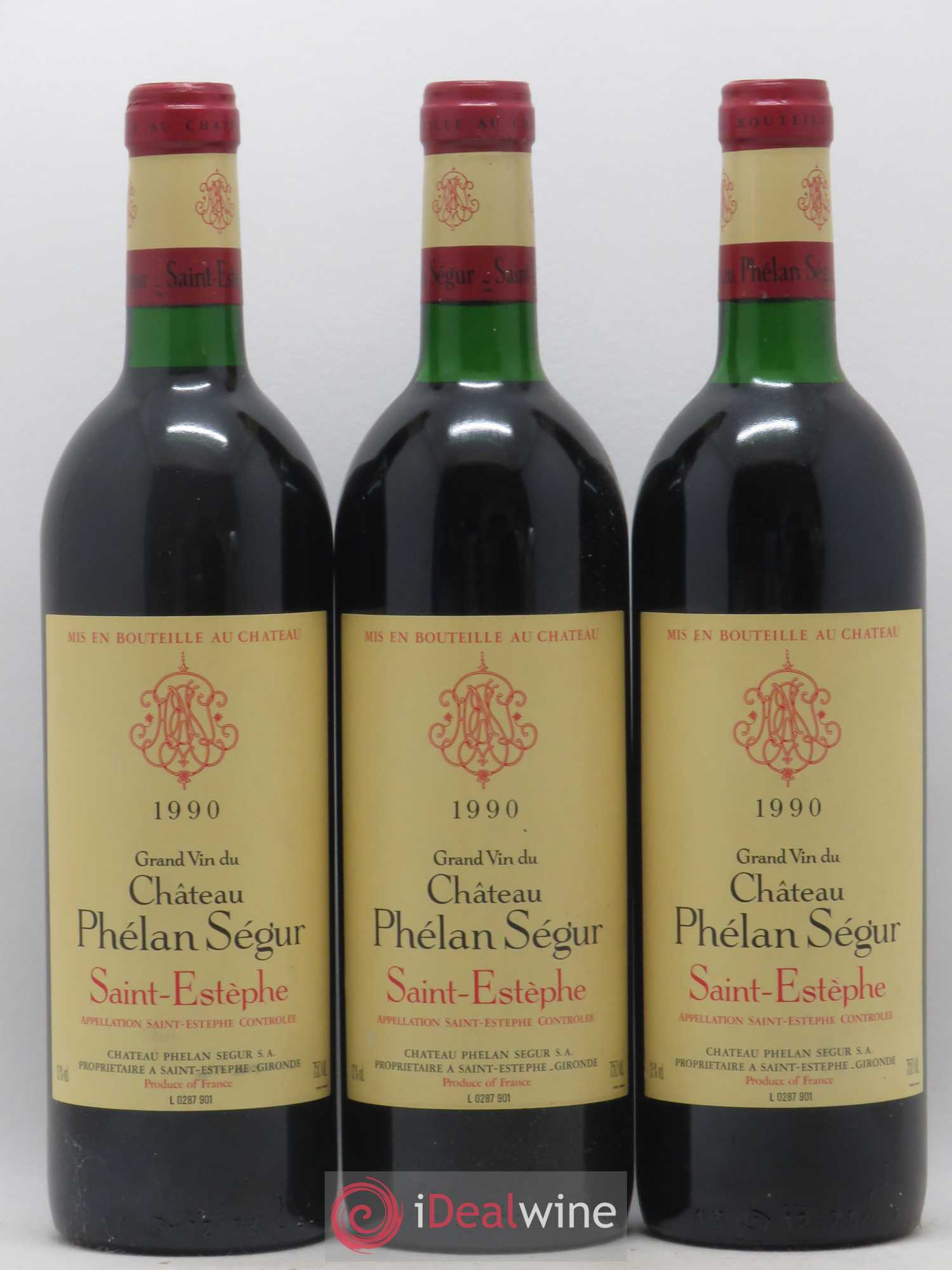 Château Phélan Ségur 1990 - Lot de 12 bouteilles - 2