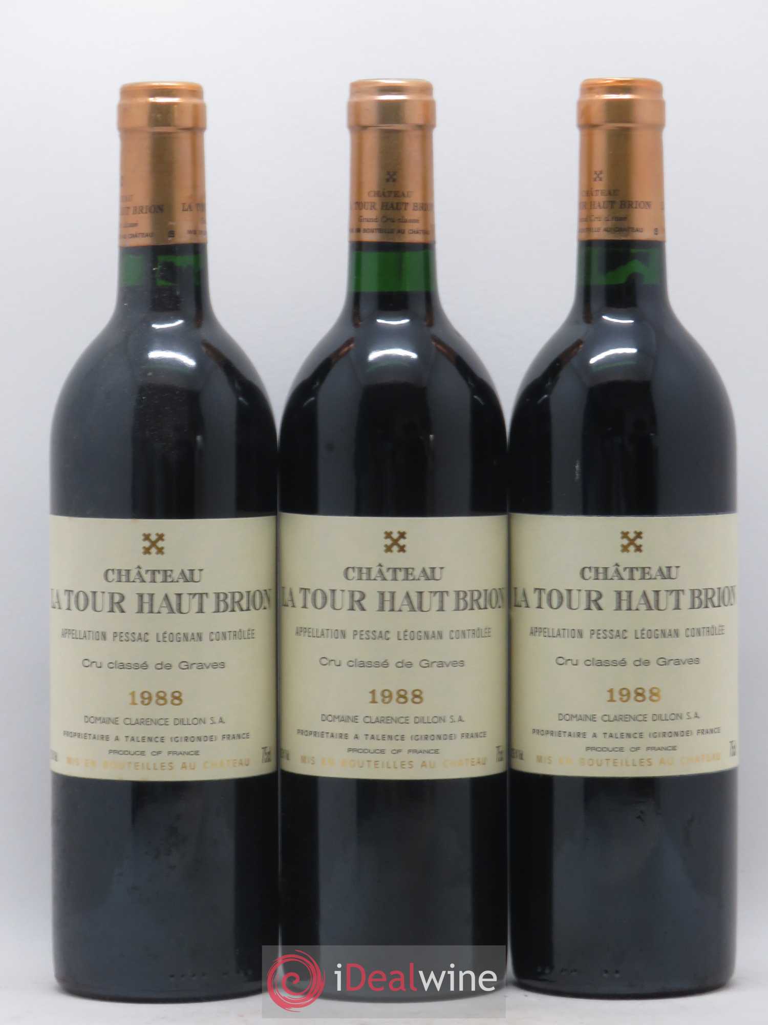 Château la Tour Haut-Brion Cru Classé de Graves 1988 - Lot de 12 bouteilles - 2