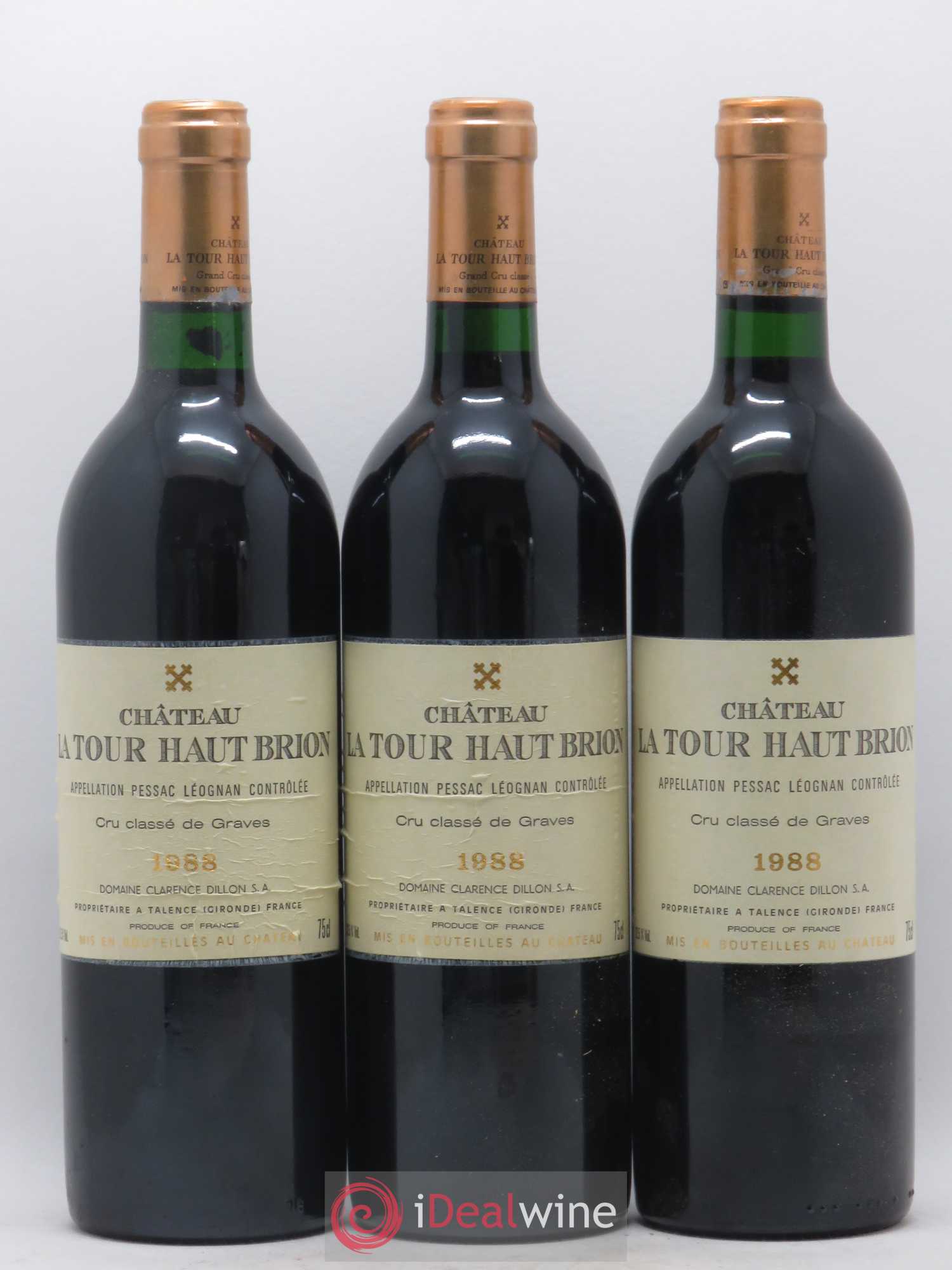Château la Tour Haut-Brion Cru Classé de Graves 1988 - Lot de 12 bouteilles - 3