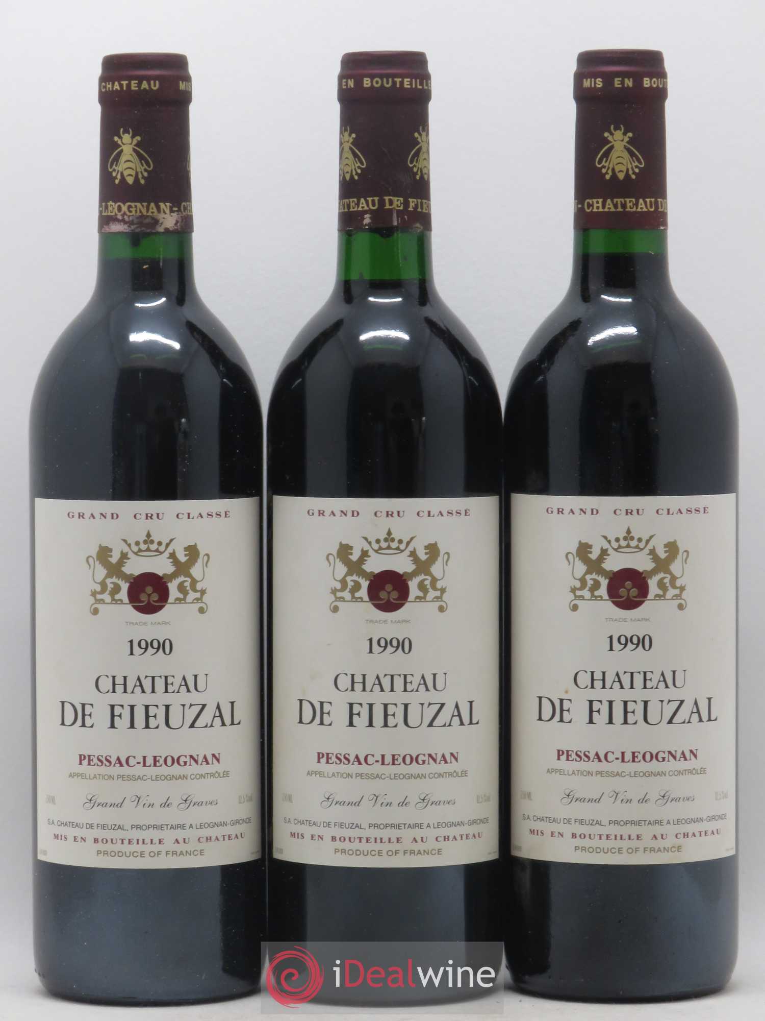 Château de Fieuzal Cru Classé de Graves 1990 - Lot de 12 bouteilles - 1