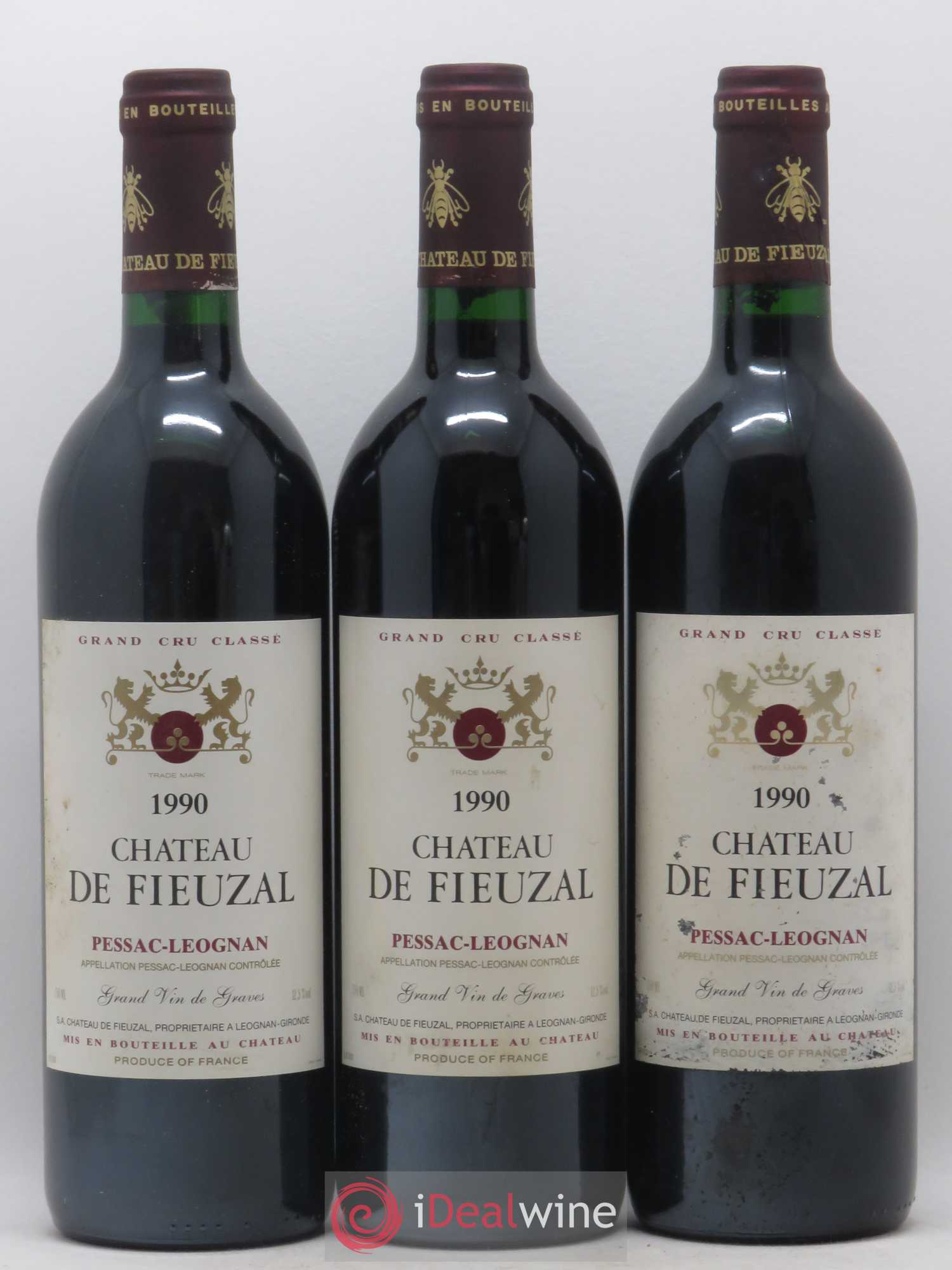 Château de Fieuzal Cru Classé de Graves 1990 - Lot de 12 bouteilles - 2