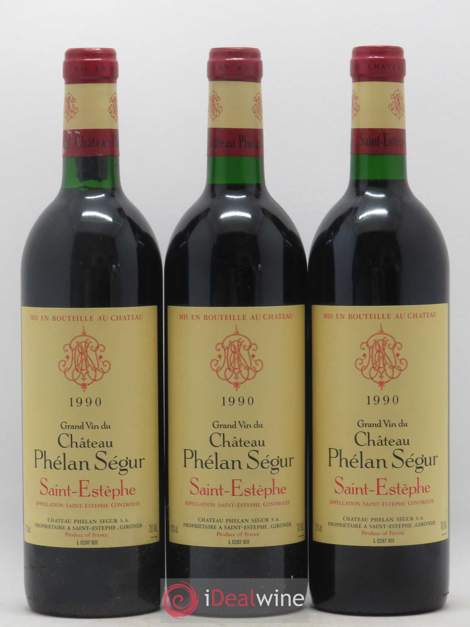 Château Phélan Ségur 1990 - Lot de 12 bouteilles - 2